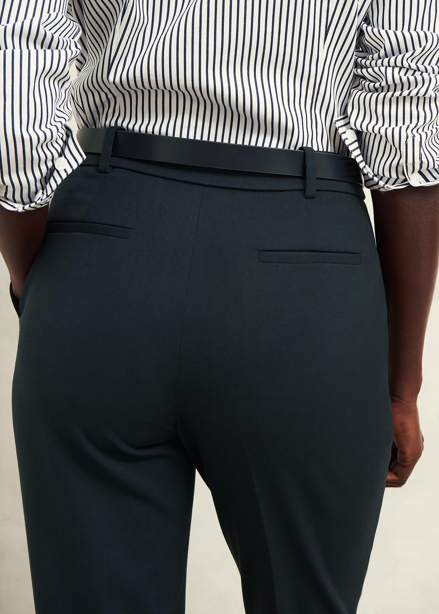 Linda Tapered Pants, Deep Pine Green, hi-res