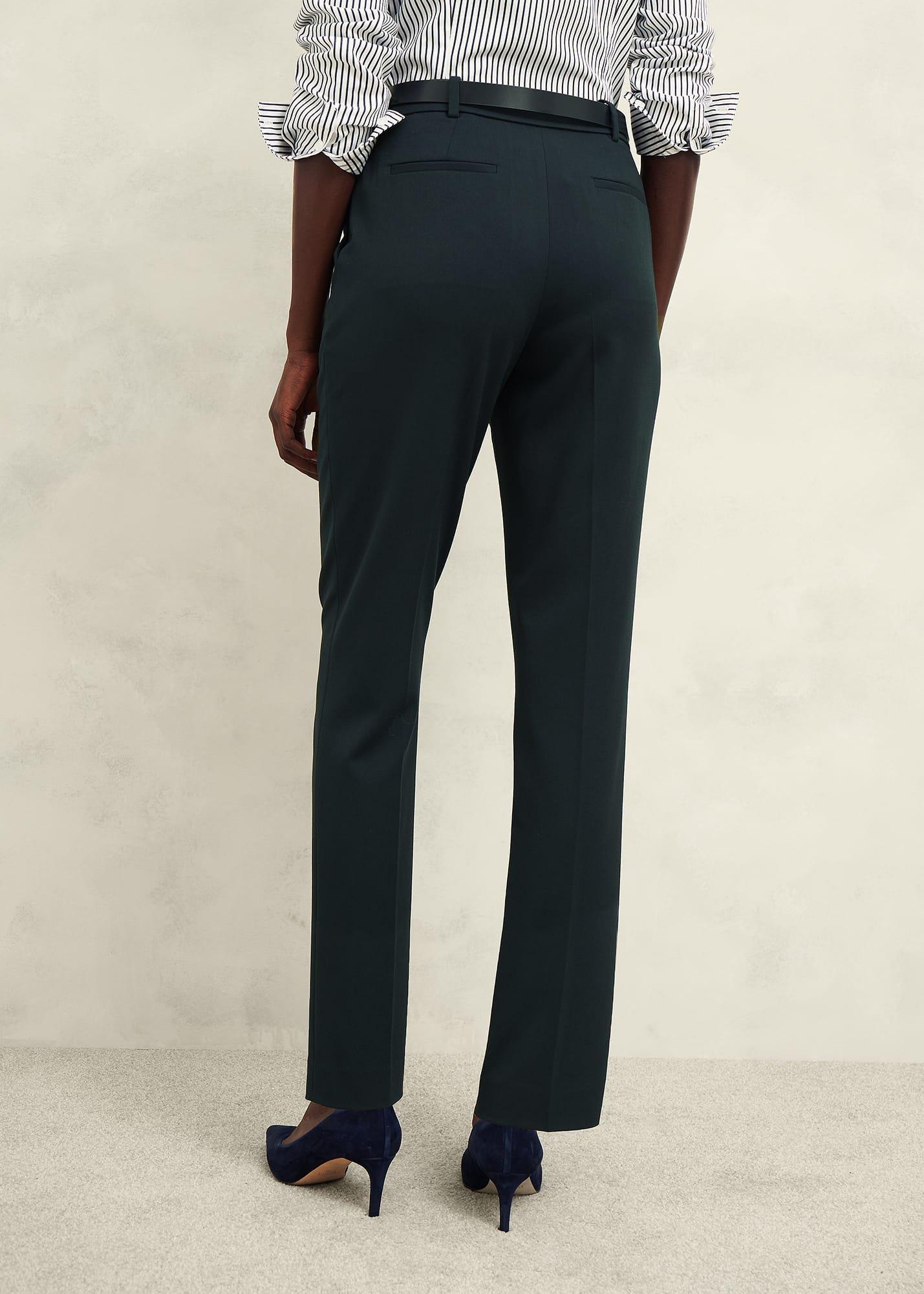 Linda Tapered Pants, Deep Pine Green, hi-res