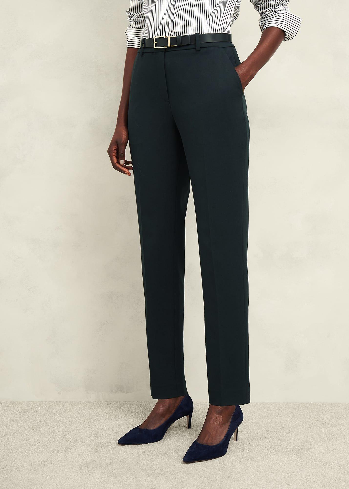 Linda Tapered Pants, Deep Pine Green, hi-res