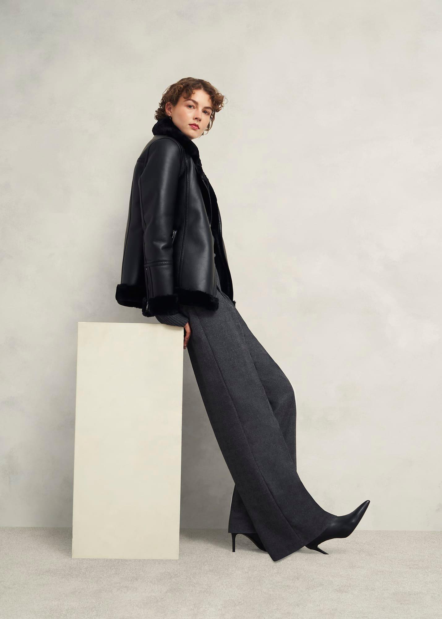 Middleton Trousers With Wool , Grey Black, hi-res