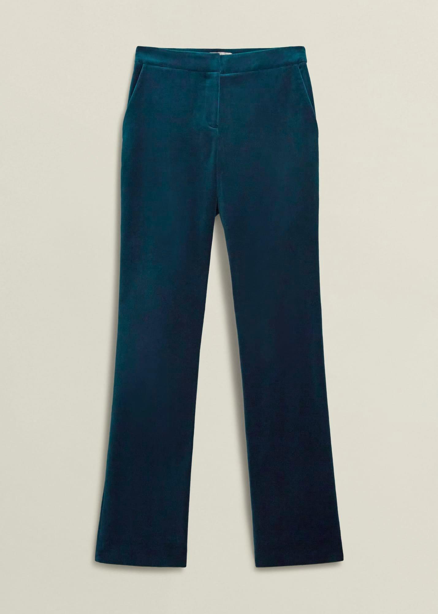 Luna Velvet Straight Trousers