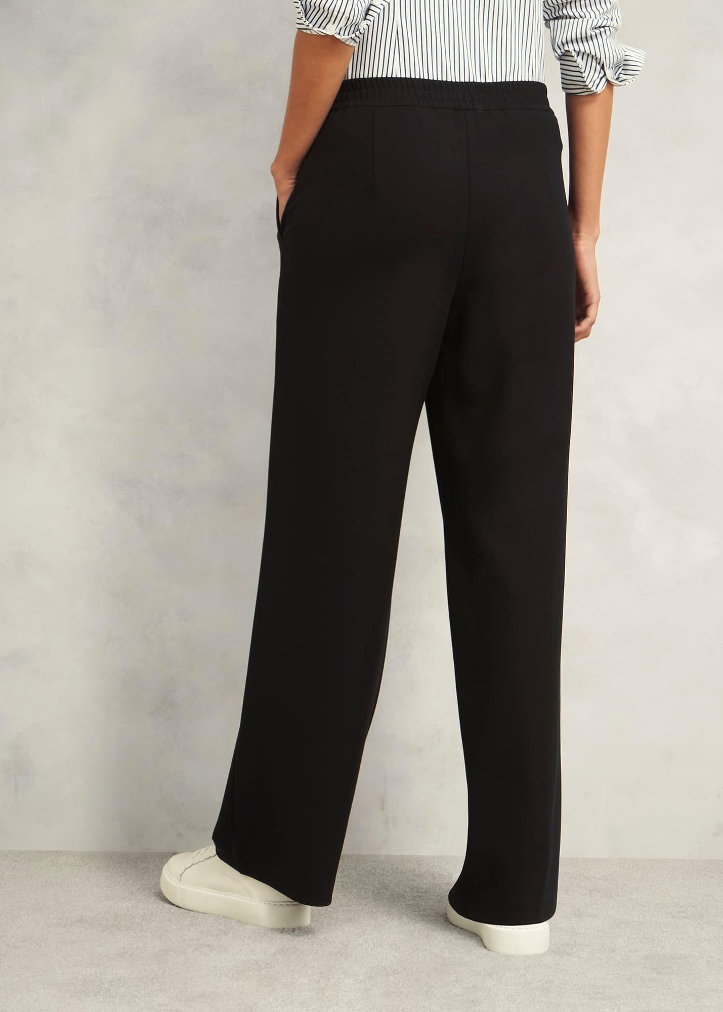 Kathy Ponte Trousers, Black, hi-res