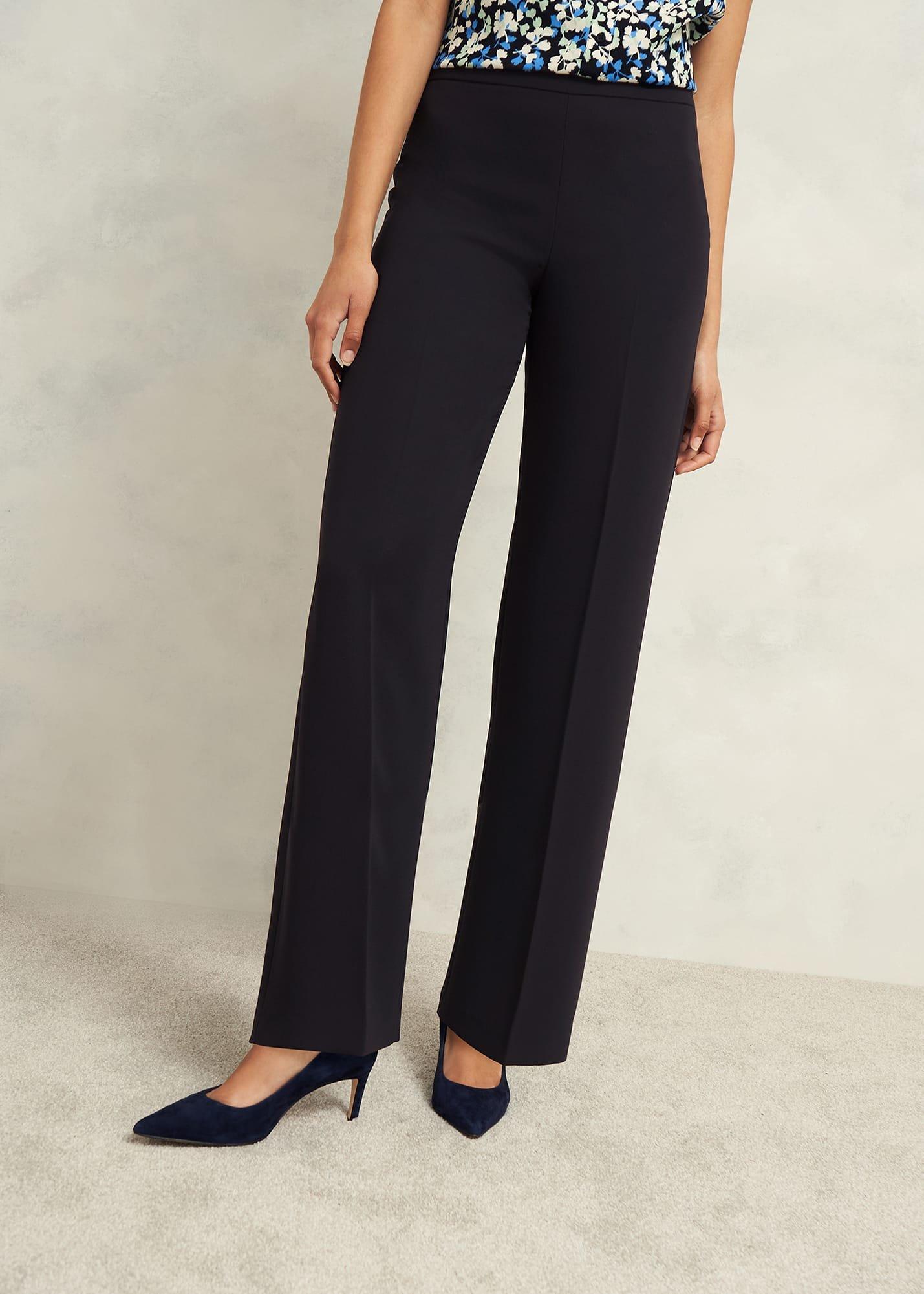 Mel Wide Pants, Navy, hi-res