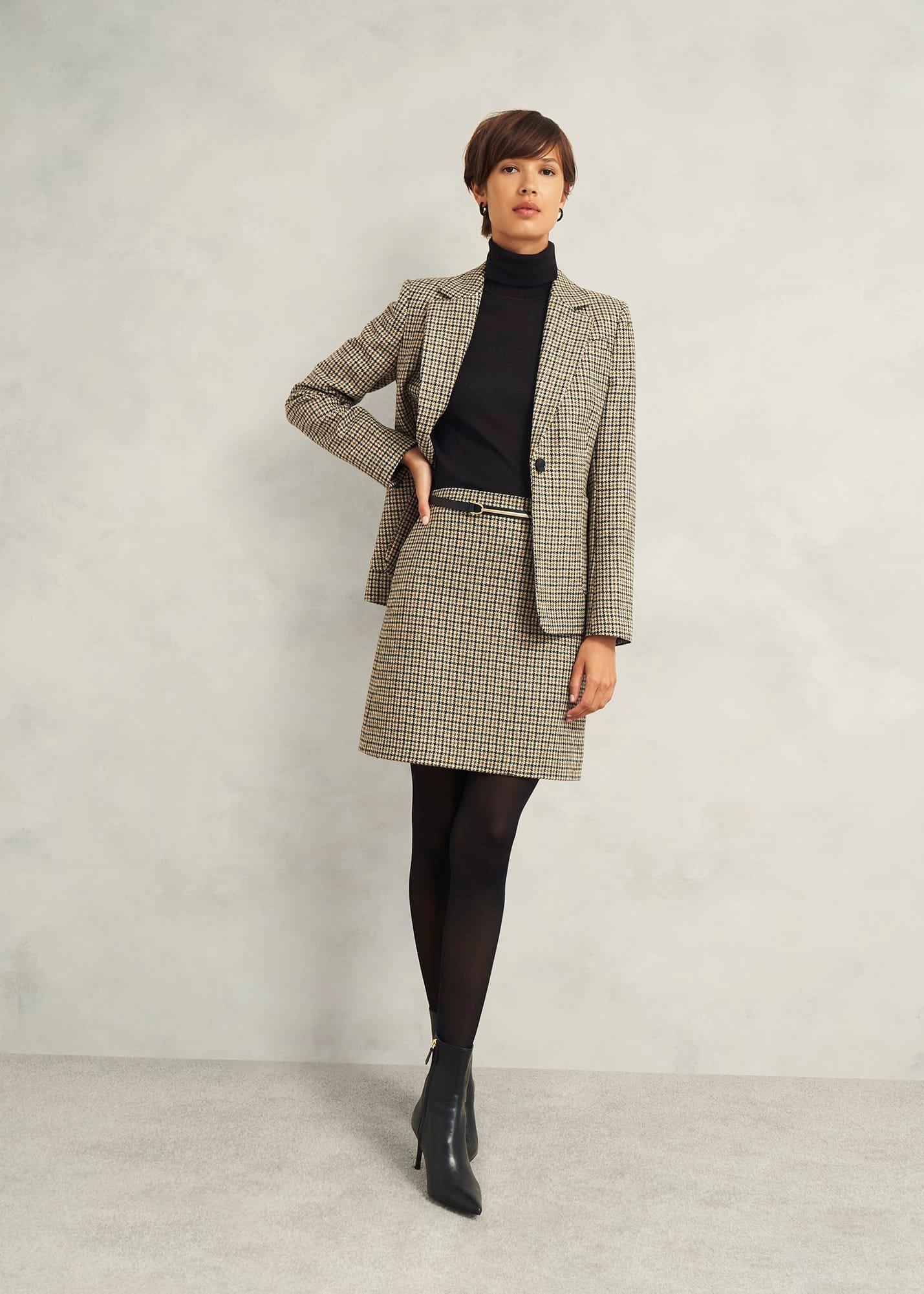 Lara Merino Wool Roll Neck Jumper, Black, hi-res