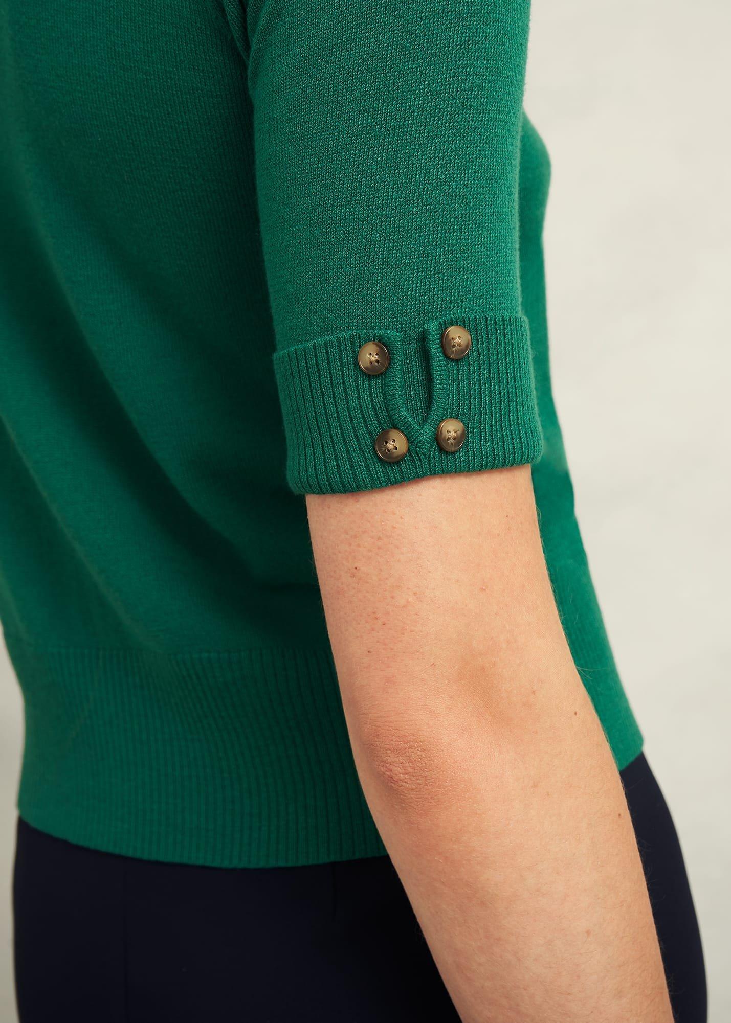 Leanne Jumper With Wool, Agate Green, hi-res