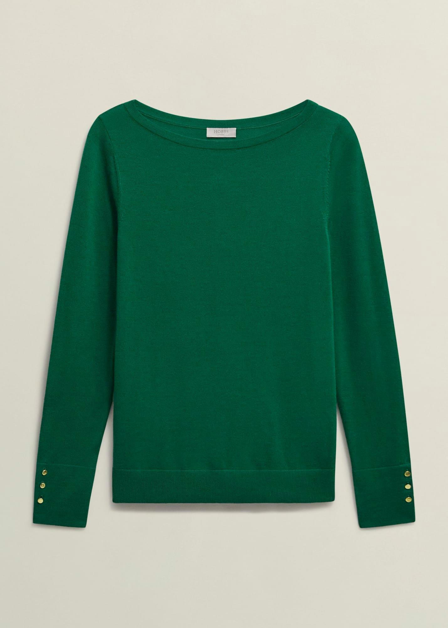Perla Merino Wool Jumper, Agate Green, hi-res