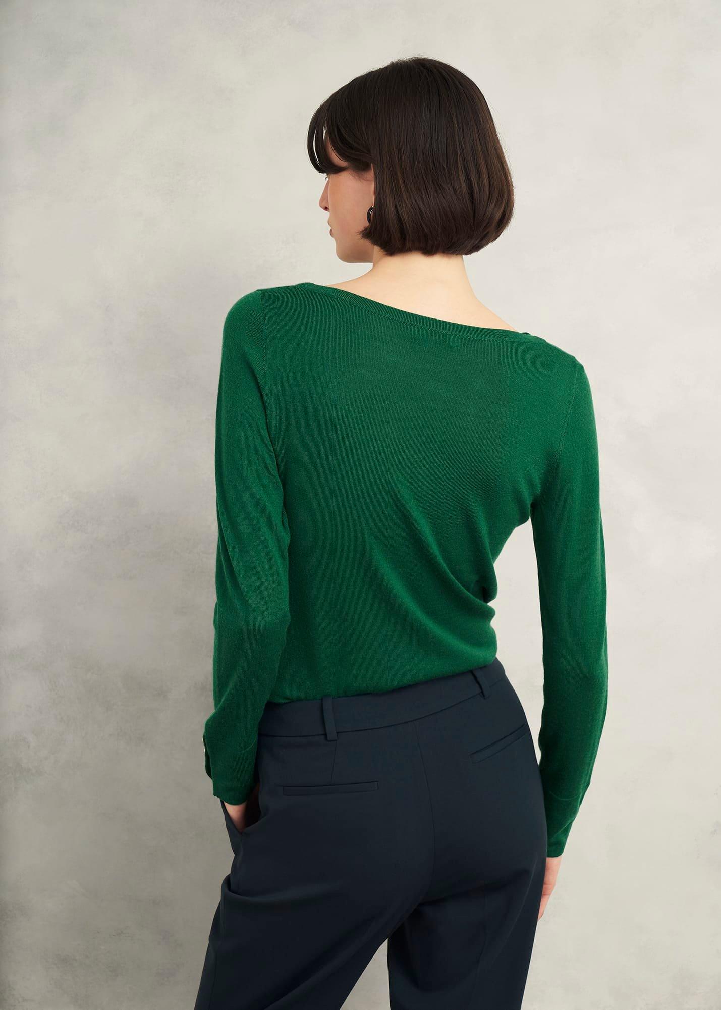 Perla Merino Wool Jumper, Agate Green, hi-res