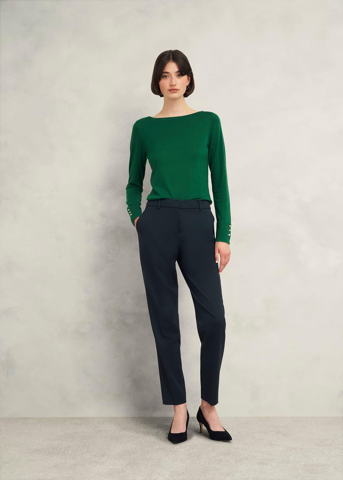Perla Merino Wool Jumper, Agate Green, hi-res