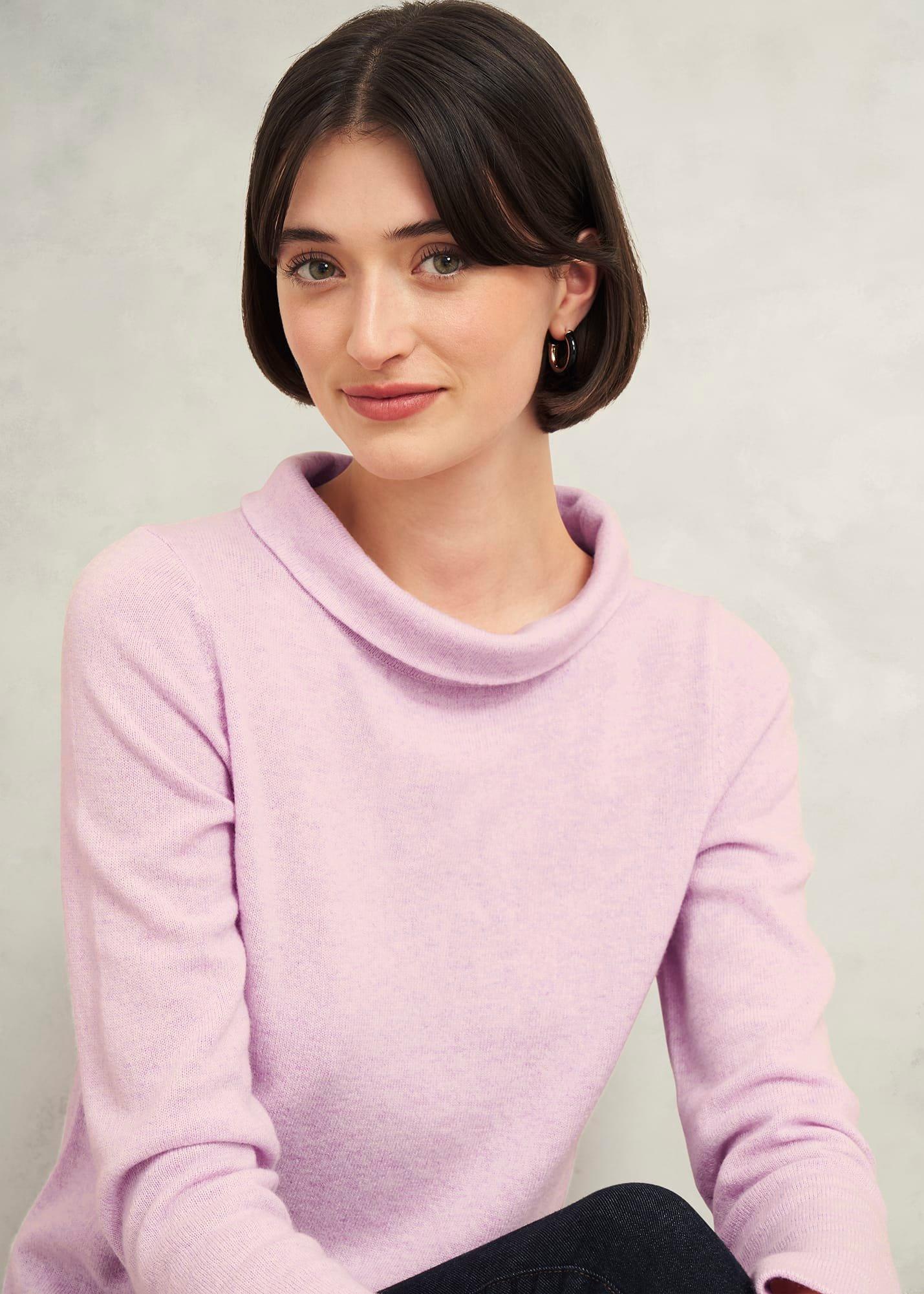 Audrey Wool Cashmere Jumper, Candy Marl, hi-res