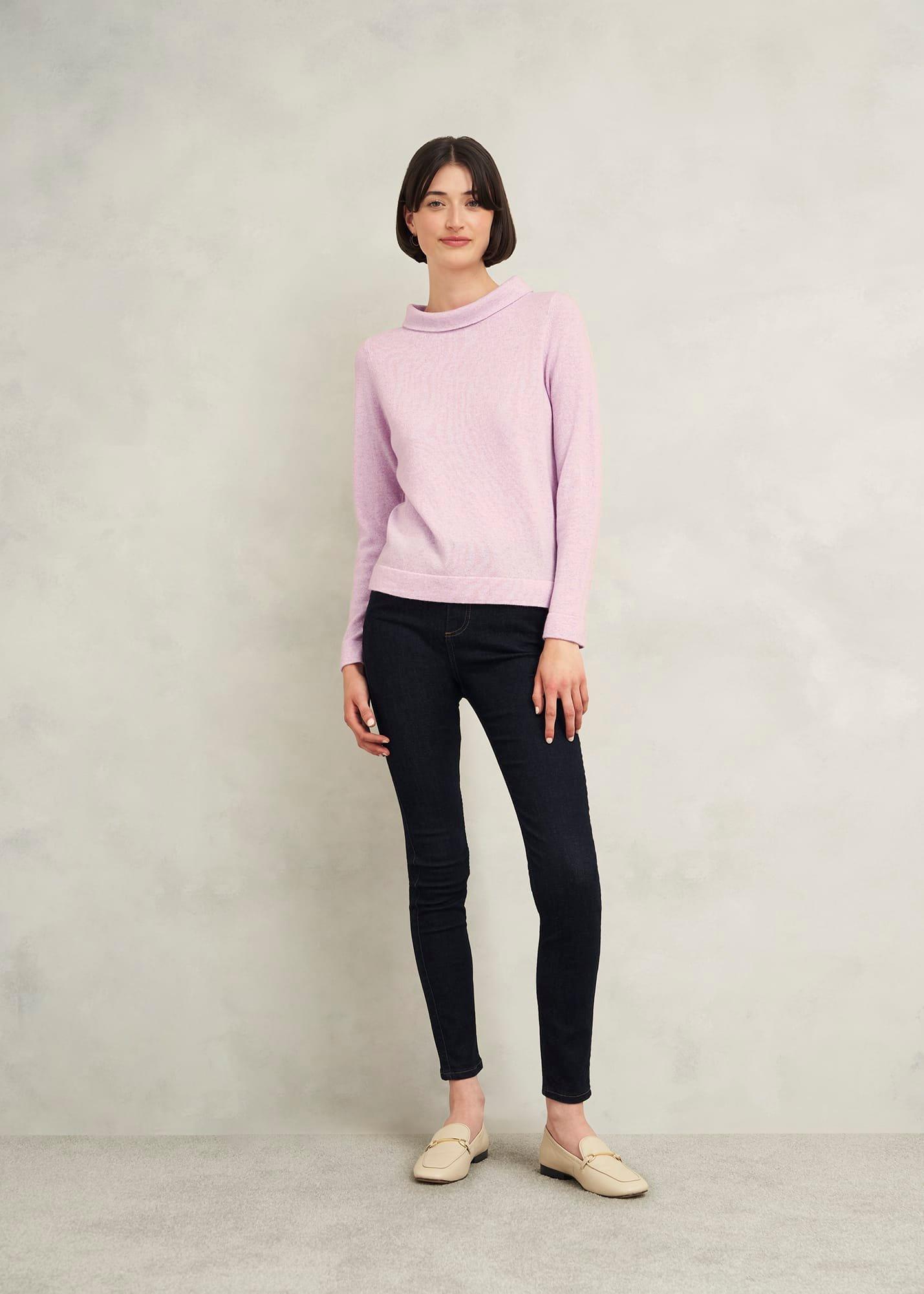 Audrey Wool Cashmere Jumper, Candy Marl, hi-res