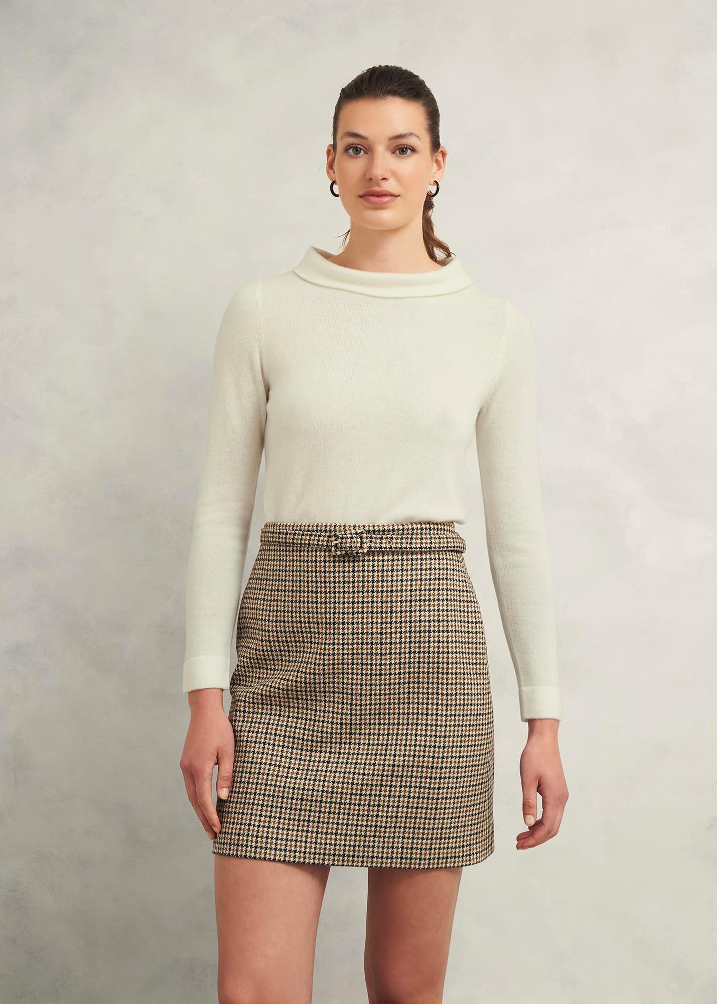 Audrey Wool Cashmere Jumper, Warm Ivory, hi-res