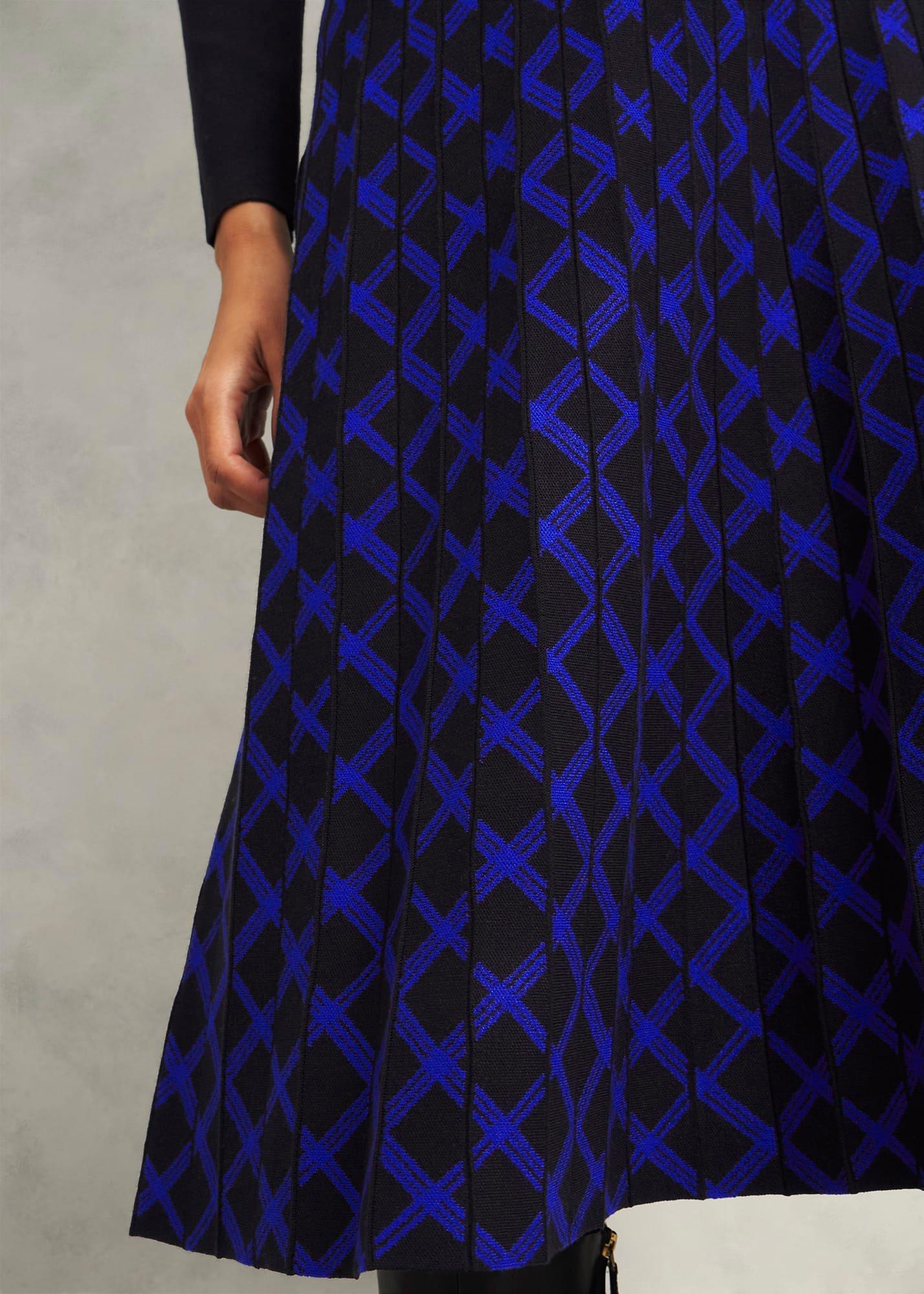 Petite Larna Dress, Black Blue, hi-res