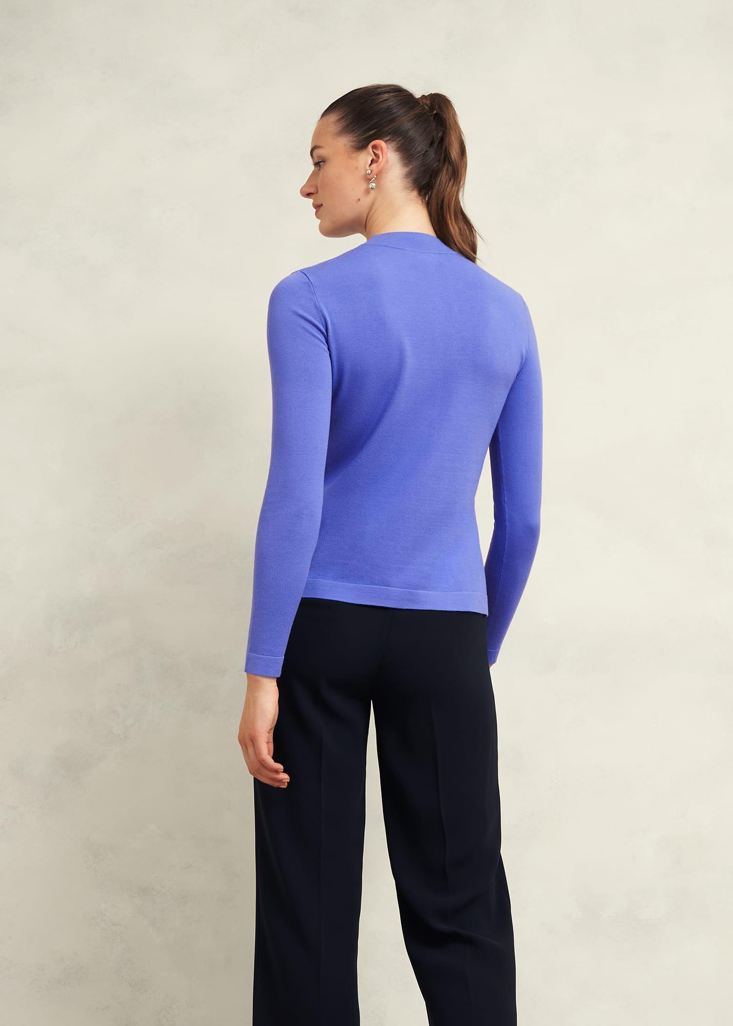 Effie Knitted Jumper, Regatta Blue, hi-res