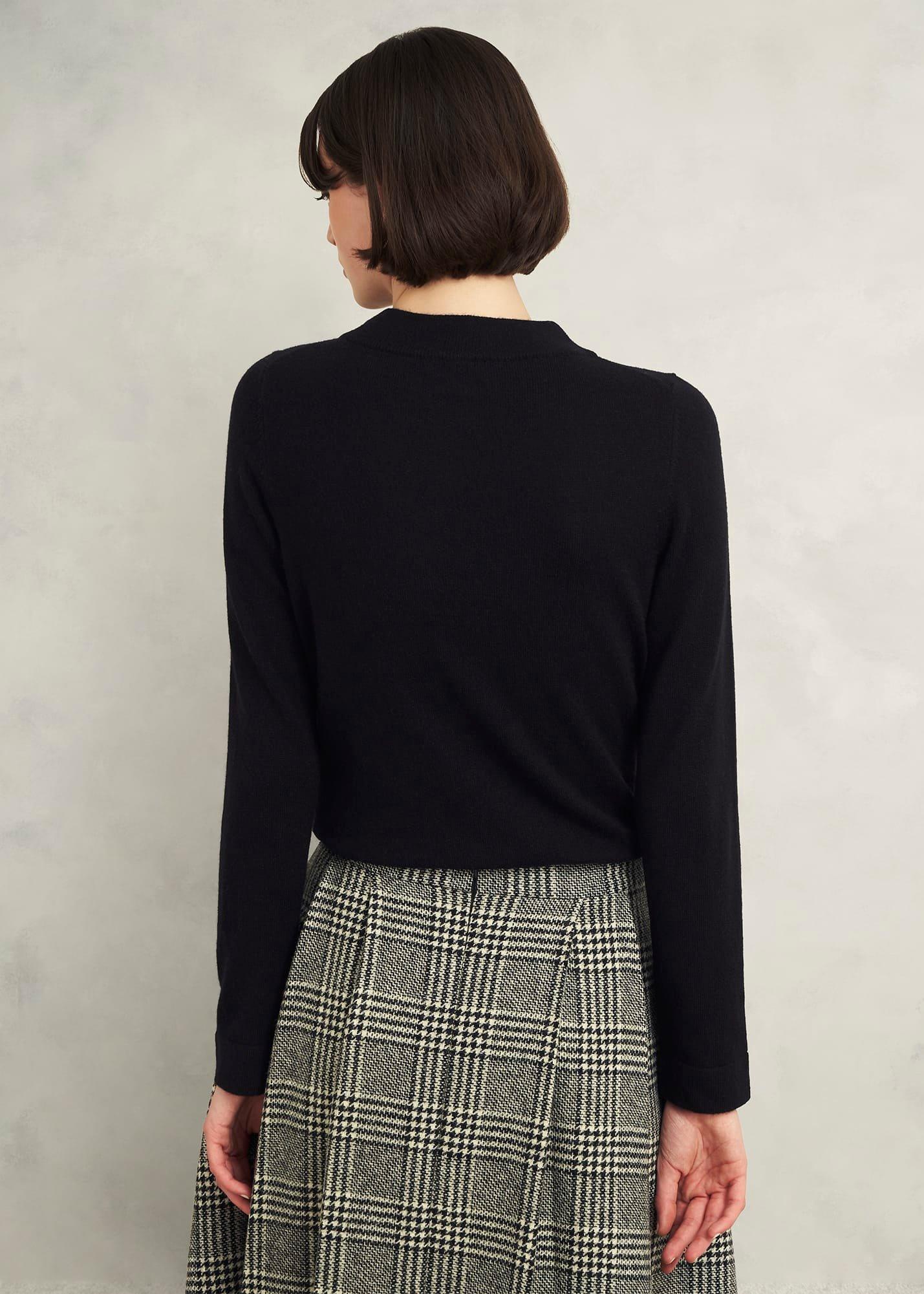 Talia Wool Cashmere Jumper, Black, hi-res