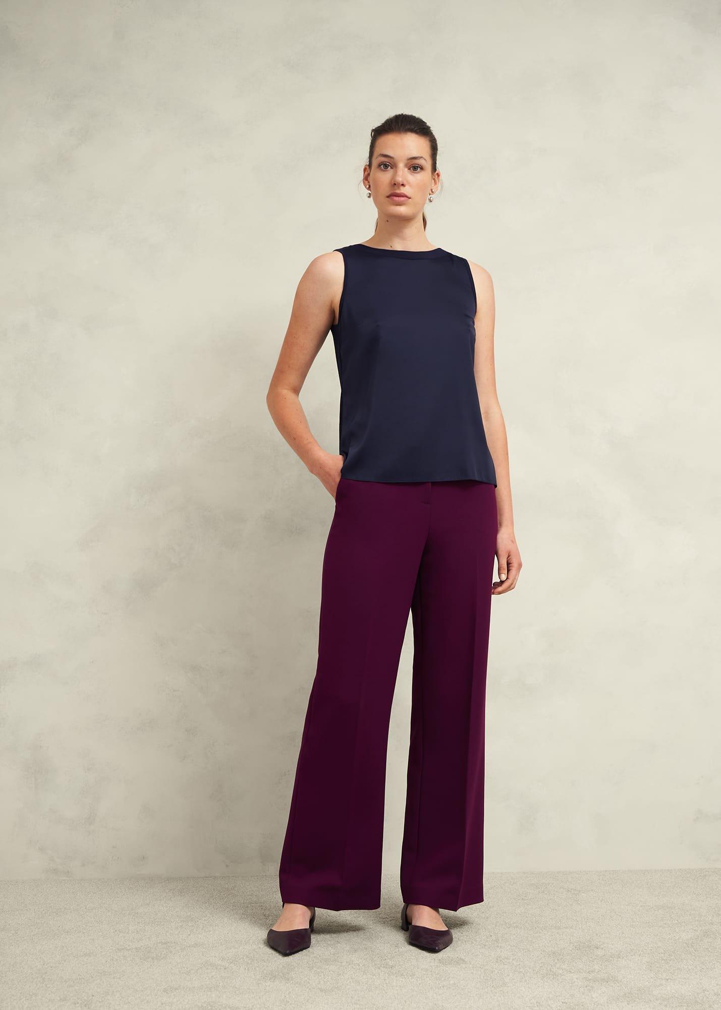 Trina knitted top, Hobbs Navy, hi-res