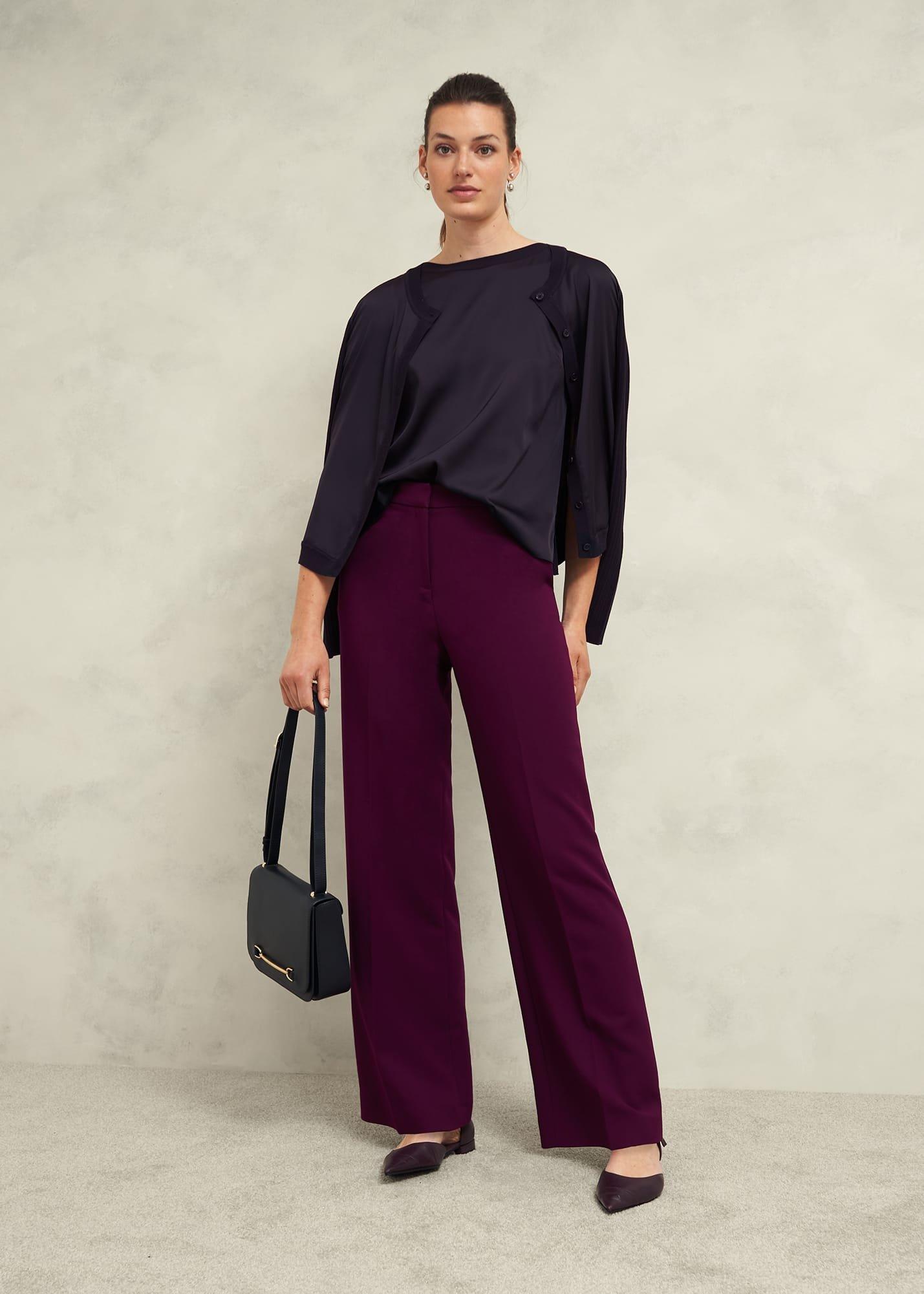 Trina knitted top, Hobbs Navy, hi-res