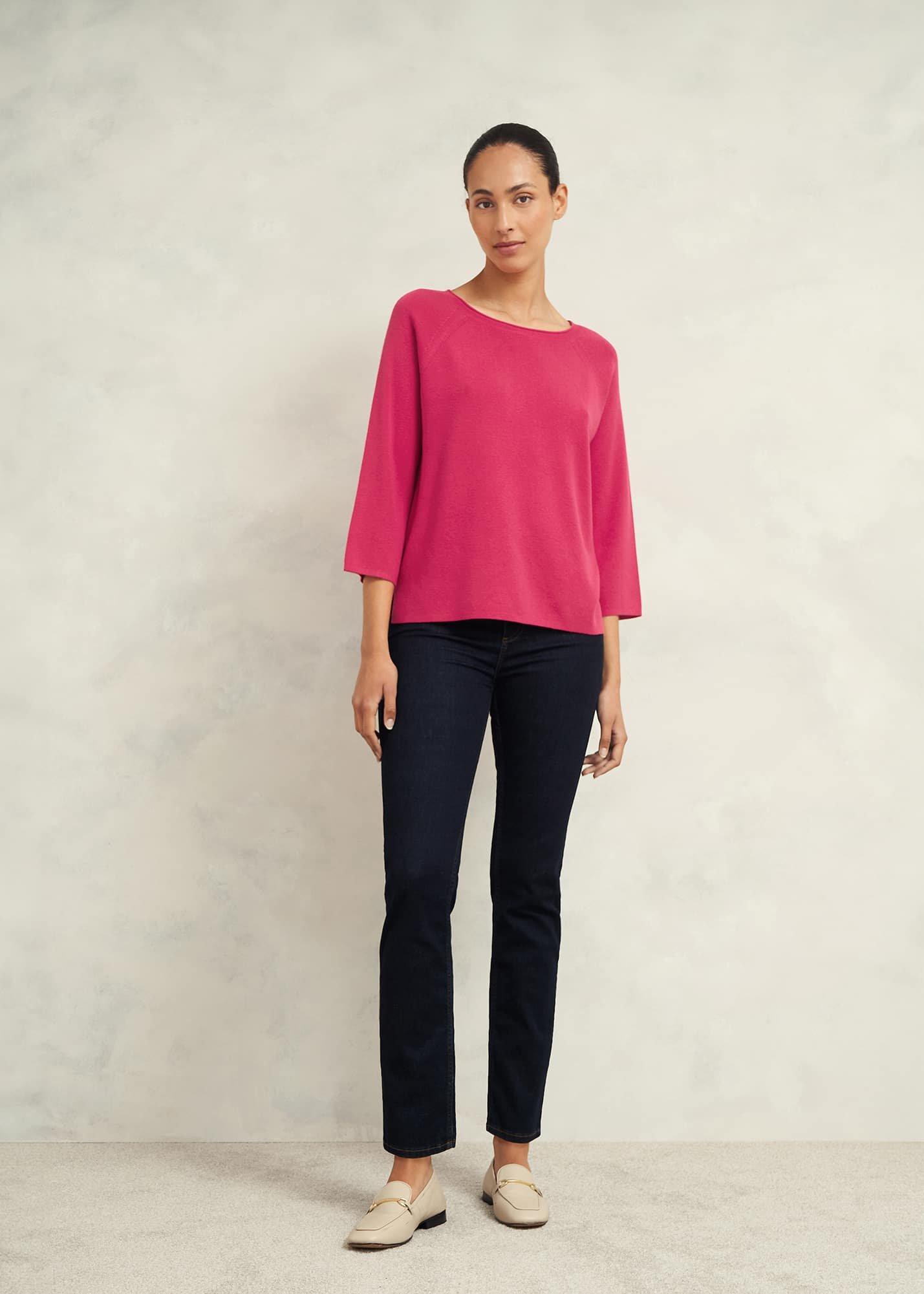 Jana Jumper With Wool, Zinnia Pink, hi-res