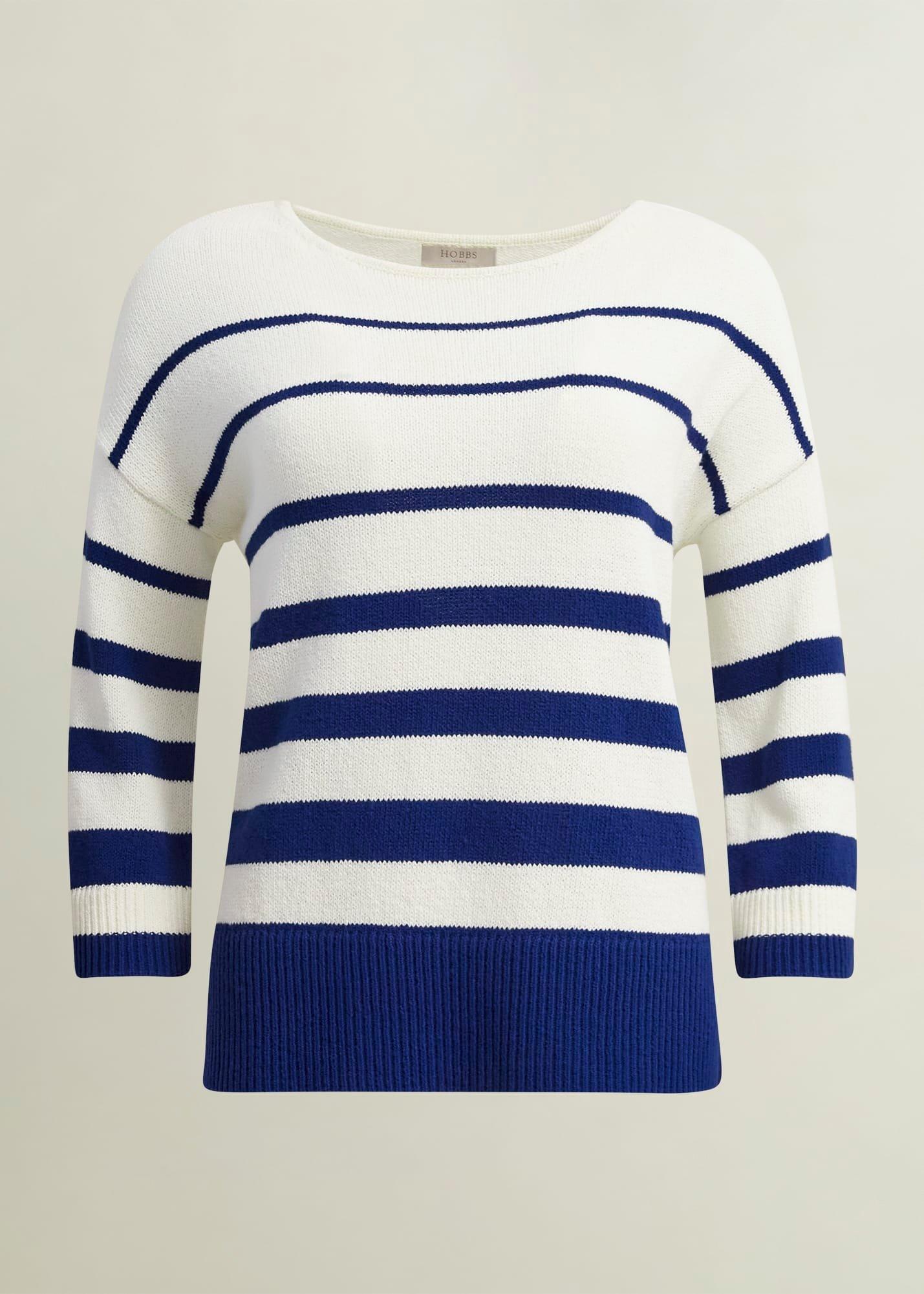 Elaine Stripe Cotton Blend Jumper