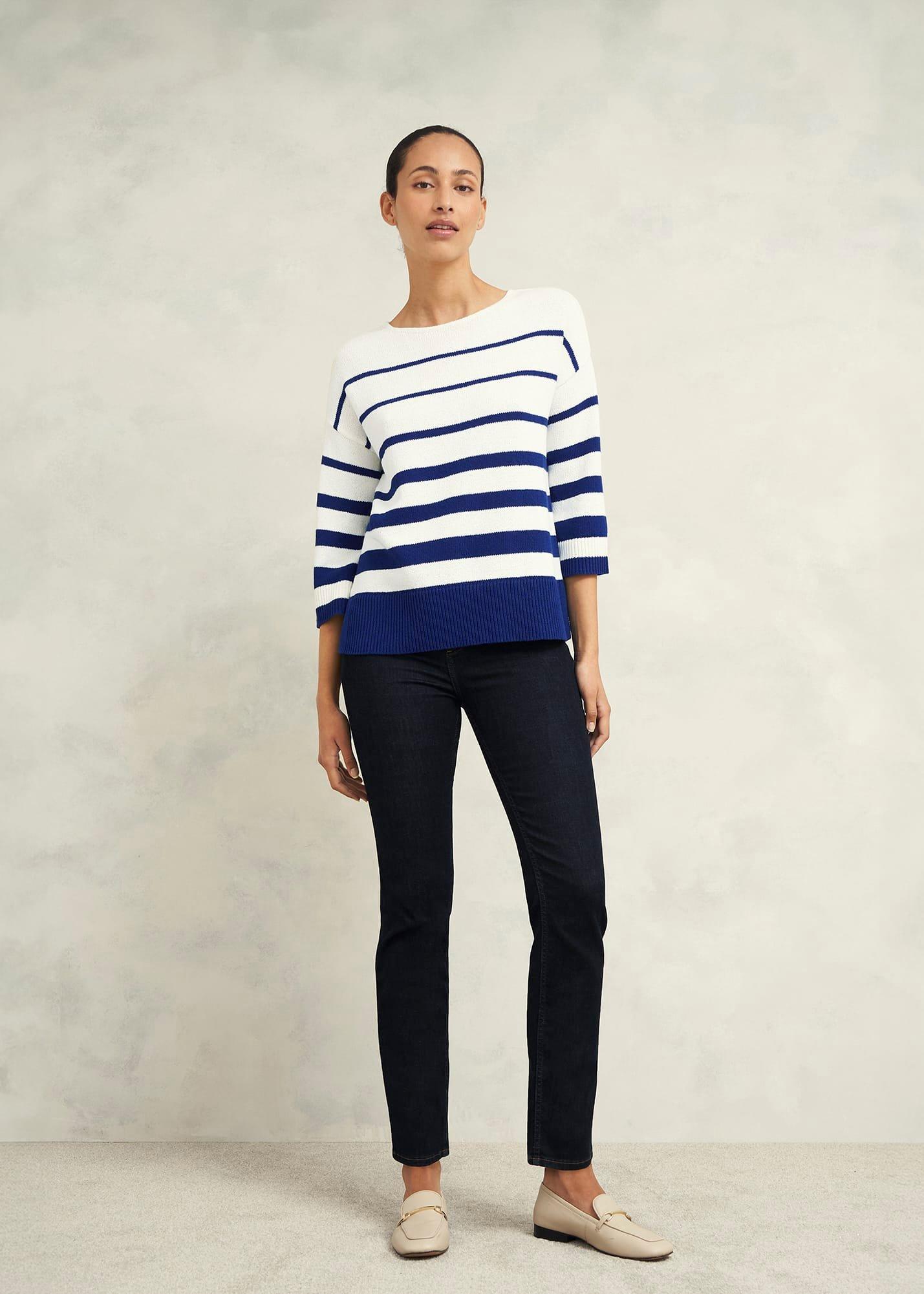 Elaine Stripe Cotton Blend Jumper