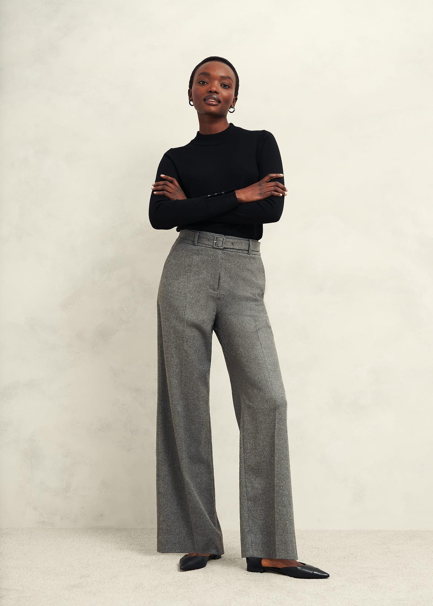 Bella Merino Wool Jumper, Black, hi-res