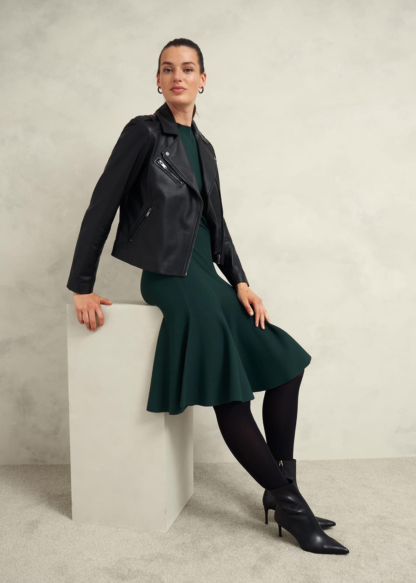 Abbie Knitted Dress, Samphire Green, hi-res