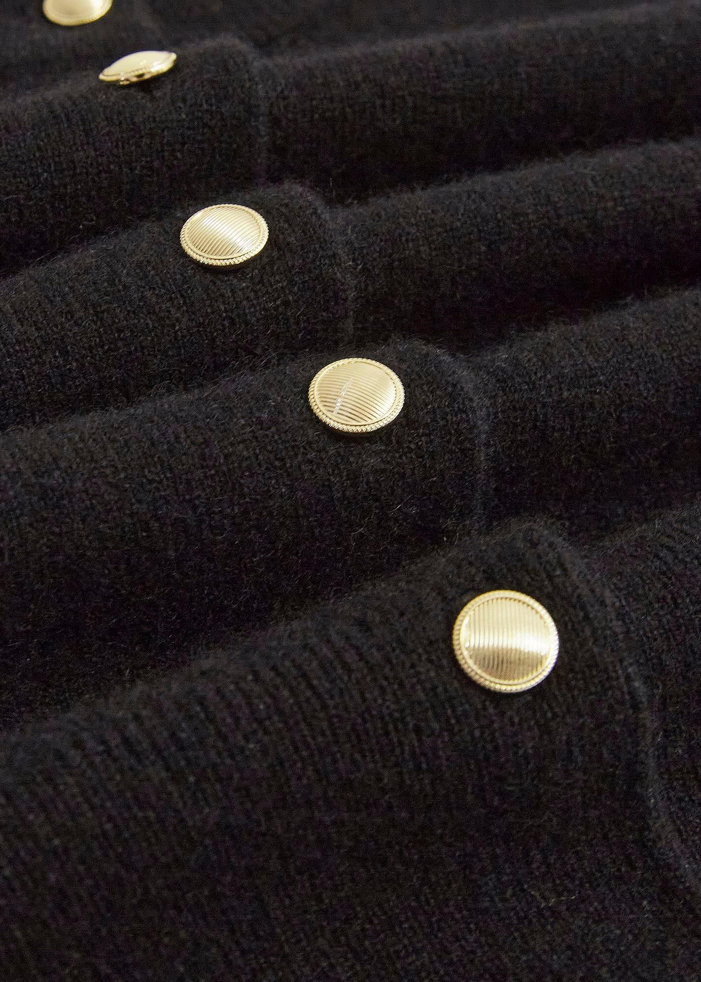 Monica Cashmere Cardigan, Hobbs Black, hi-res