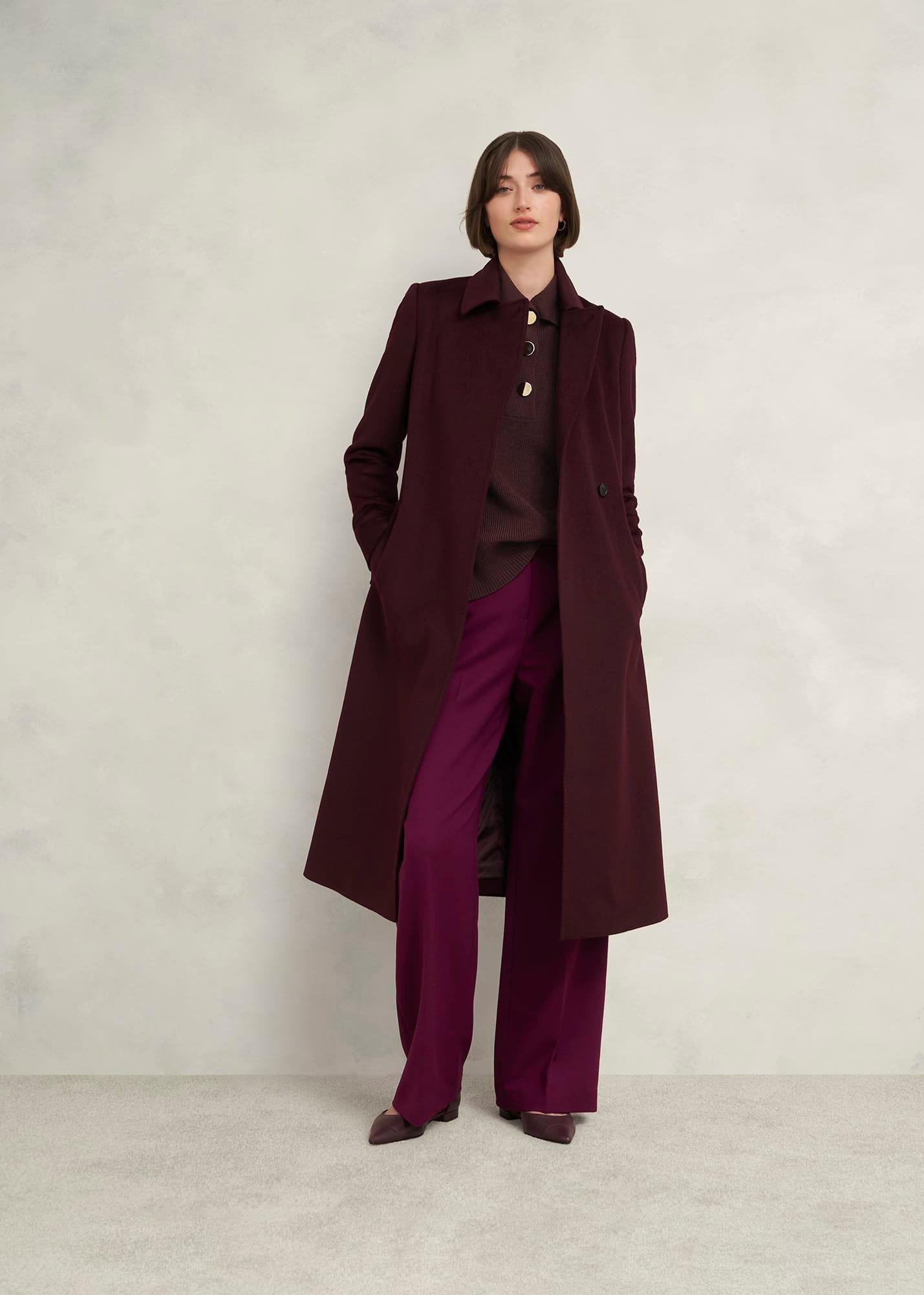 Brenna Merino Wool Jumper , Malbec, hi-res