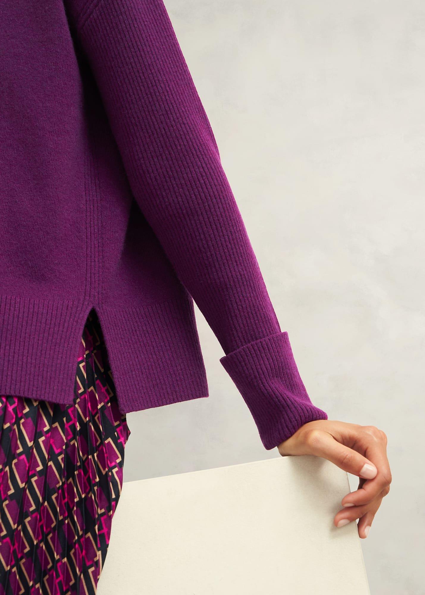 Darla Jumper With Cashmere, Vibrant Purple, hi-res