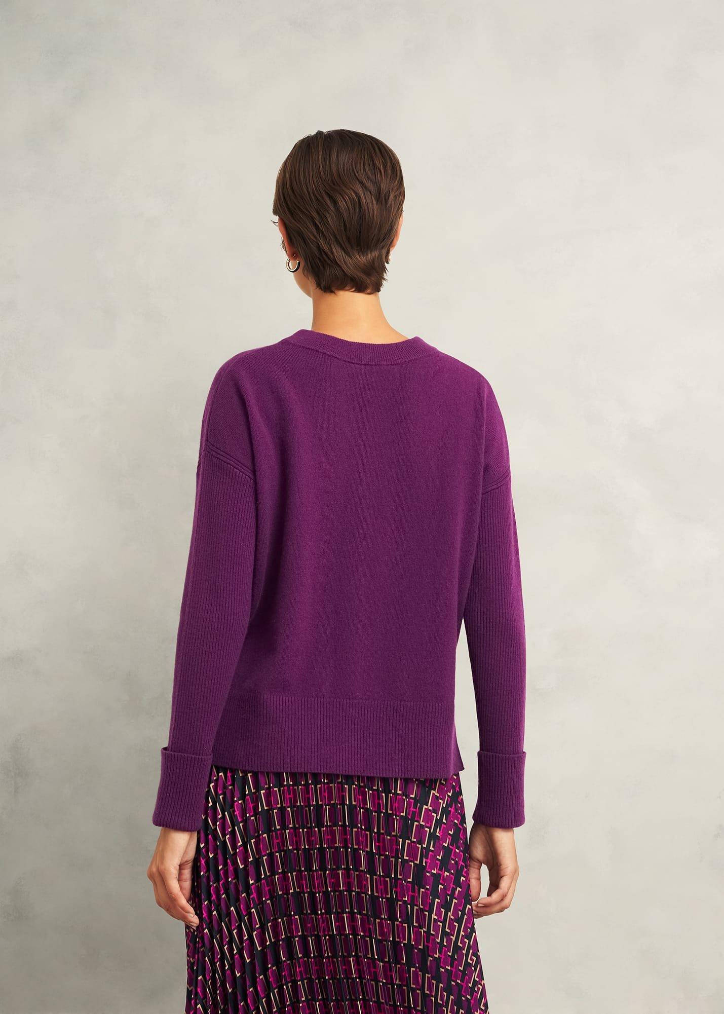 Darla Jumper With Cashmere, Vibrant Purple, hi-res