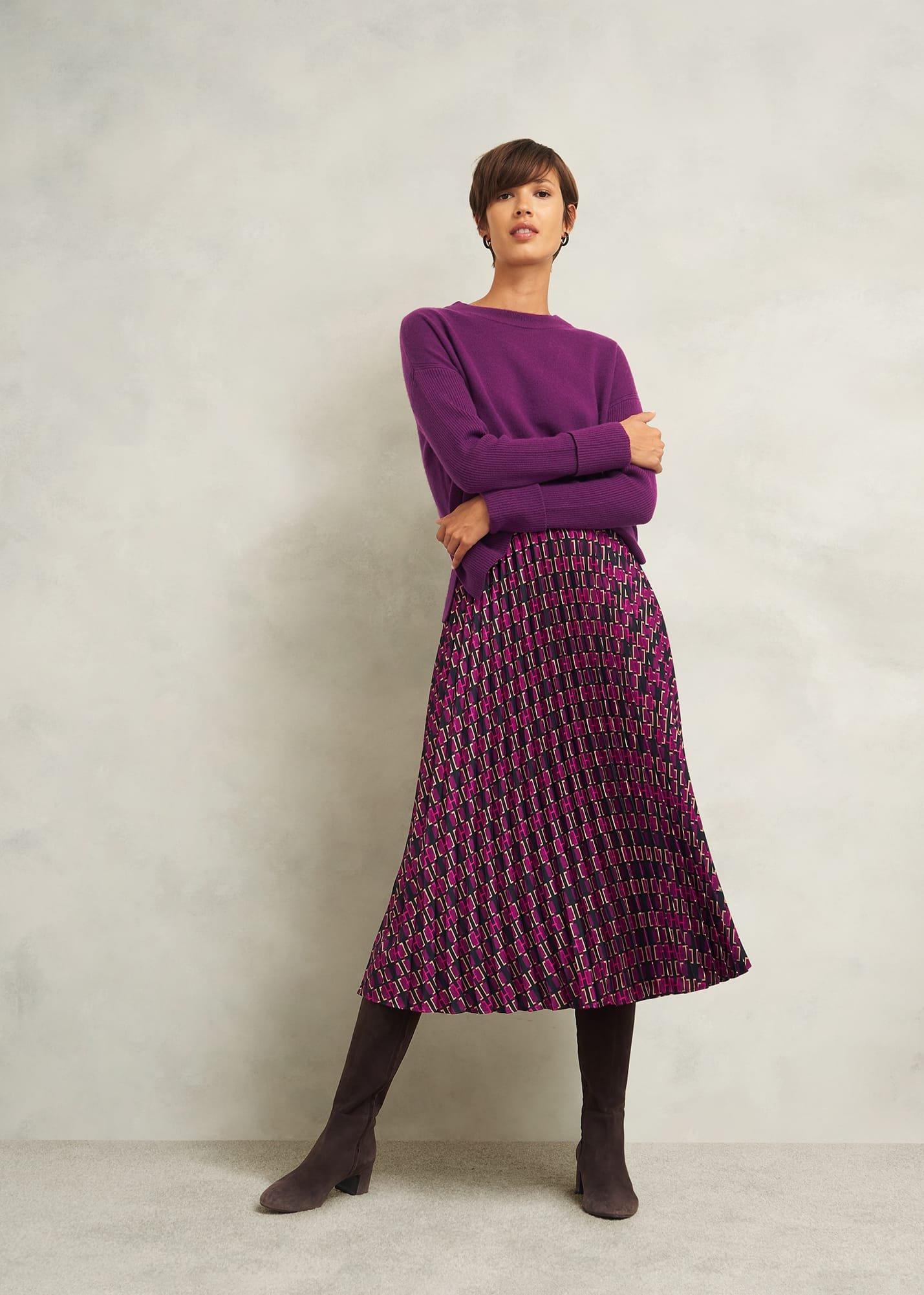 Darla Jumper With Cashmere, Vibrant Purple, hi-res