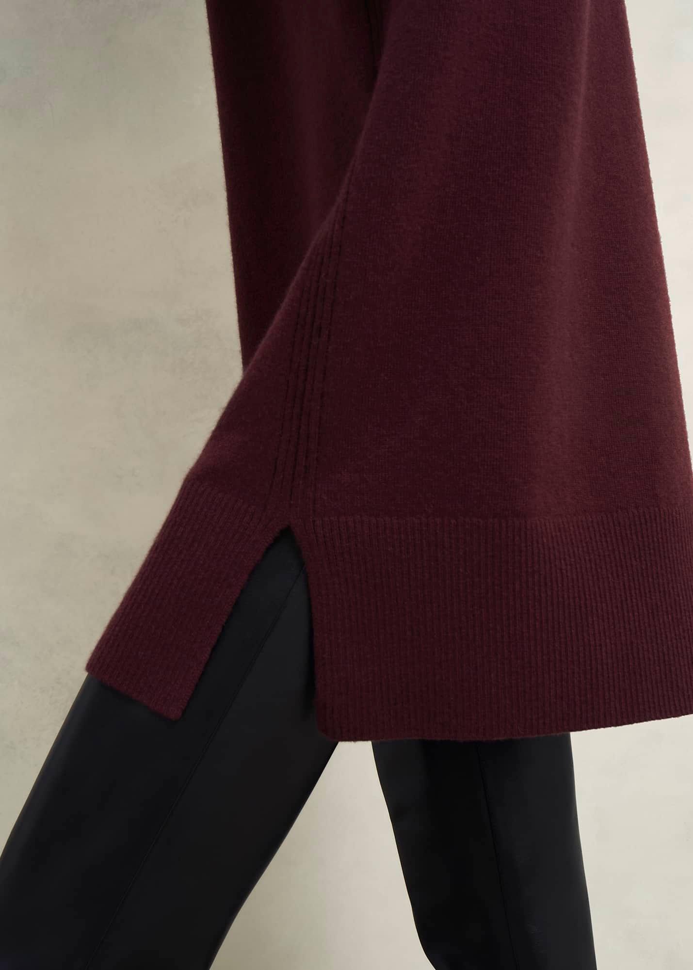 Hartsfirth Knitted Dress With Cashmere, Cocoa Brown, hi-res