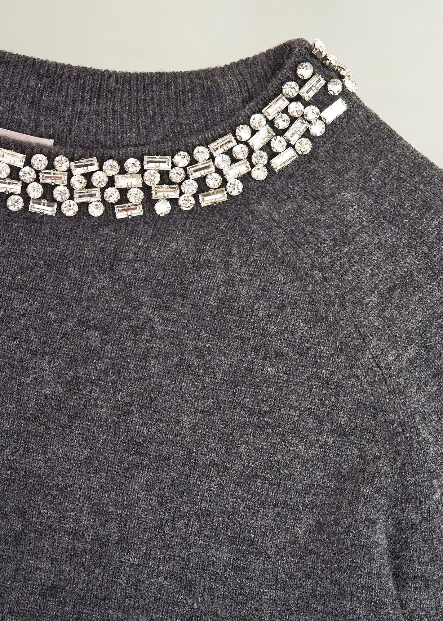 Sherry Sweater With Cashmere, Charcoal Grey, hi-res