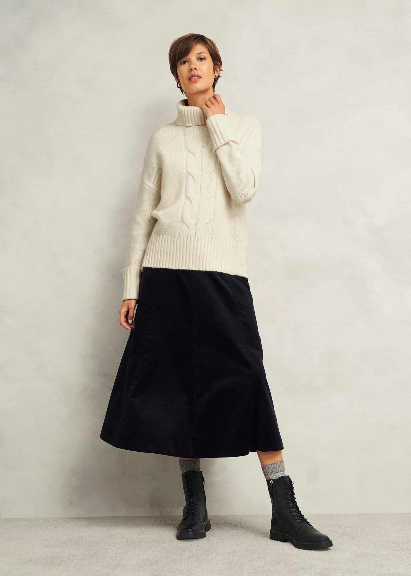 Ember Cable Jumper With Alpaca, Warm Ivory, hi-res