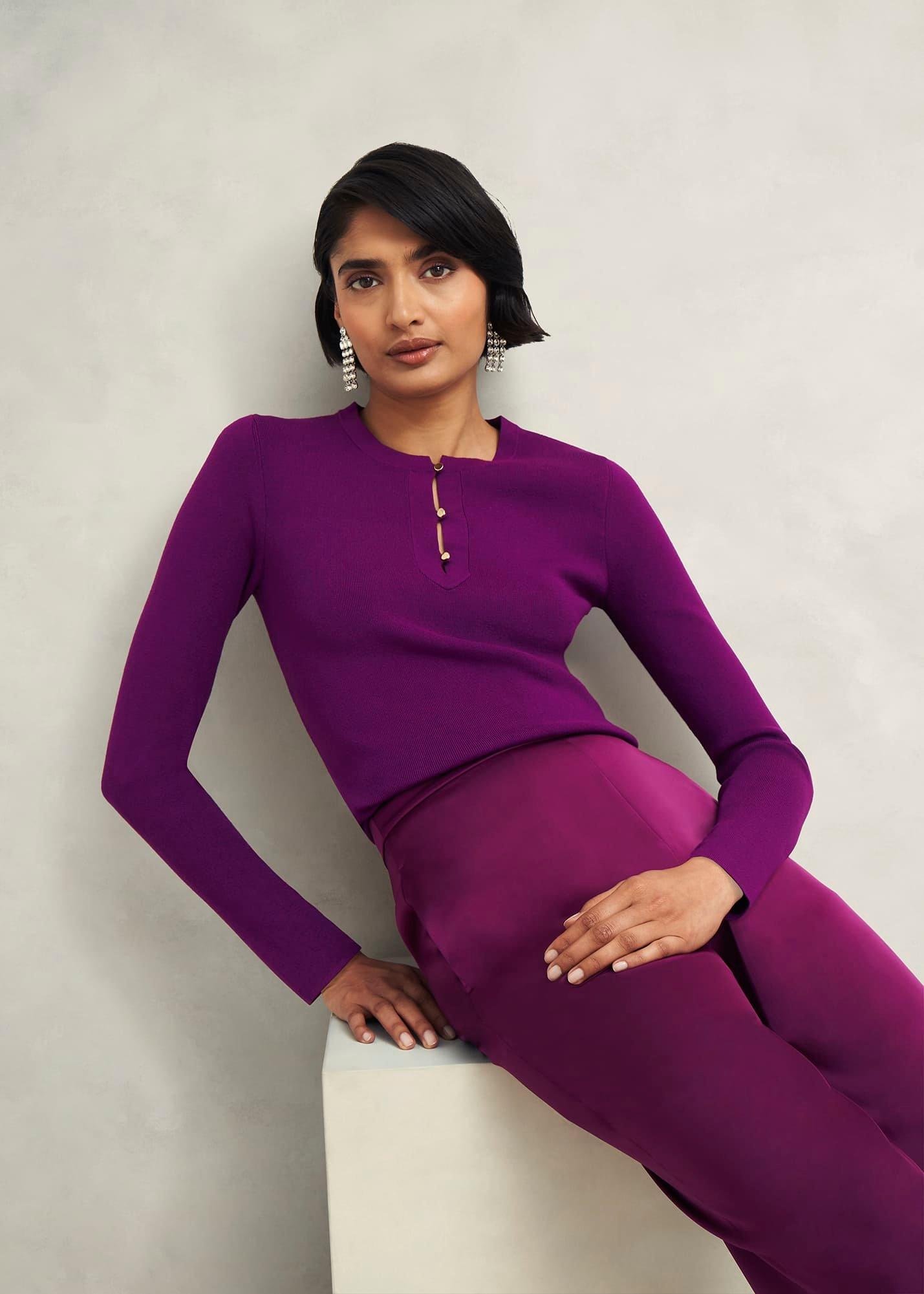 Hayden Sweater, Vibrant Purple, hi-res