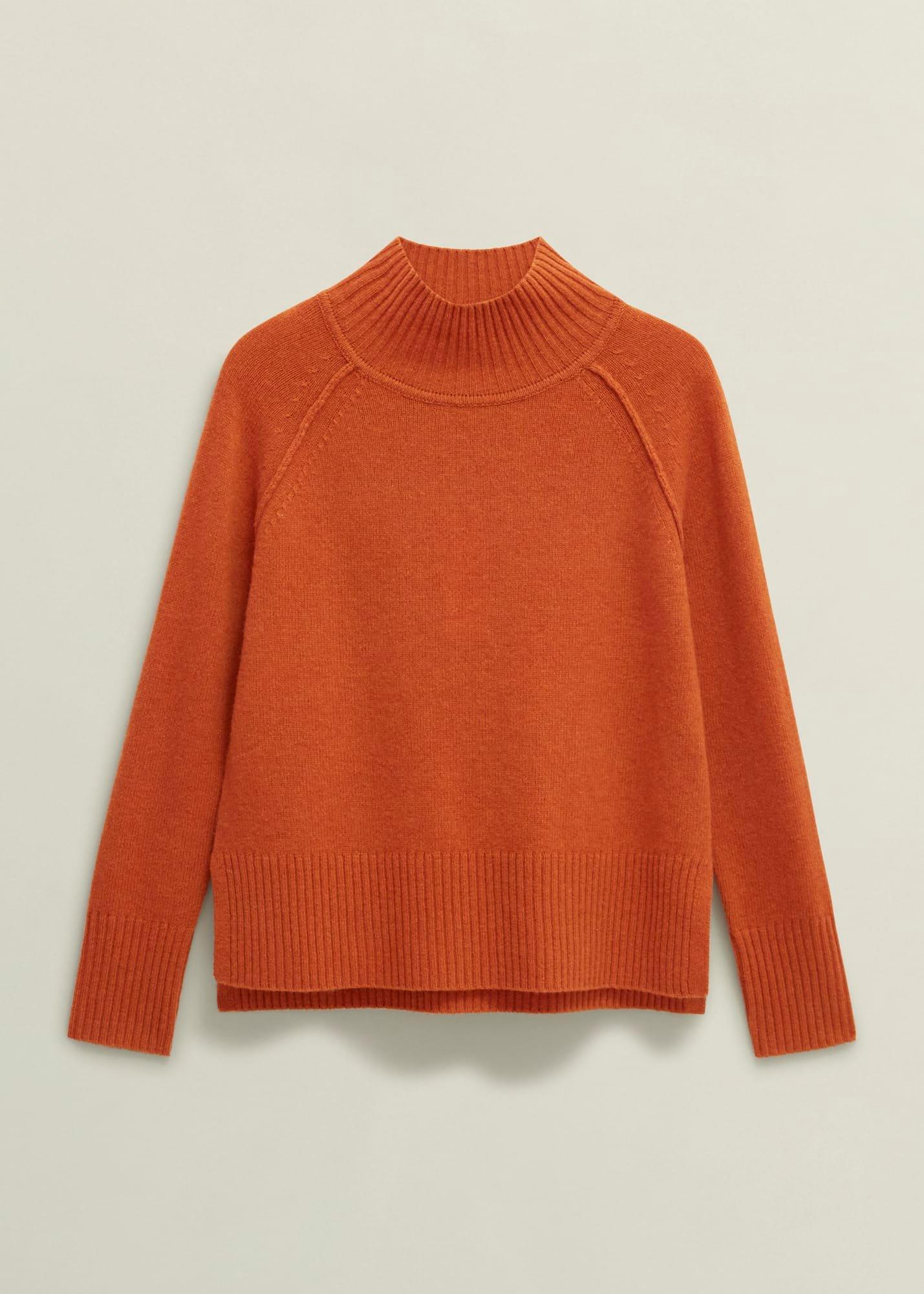 Lorraine Wool Blend Jumper, Burnt Orange, hi-res