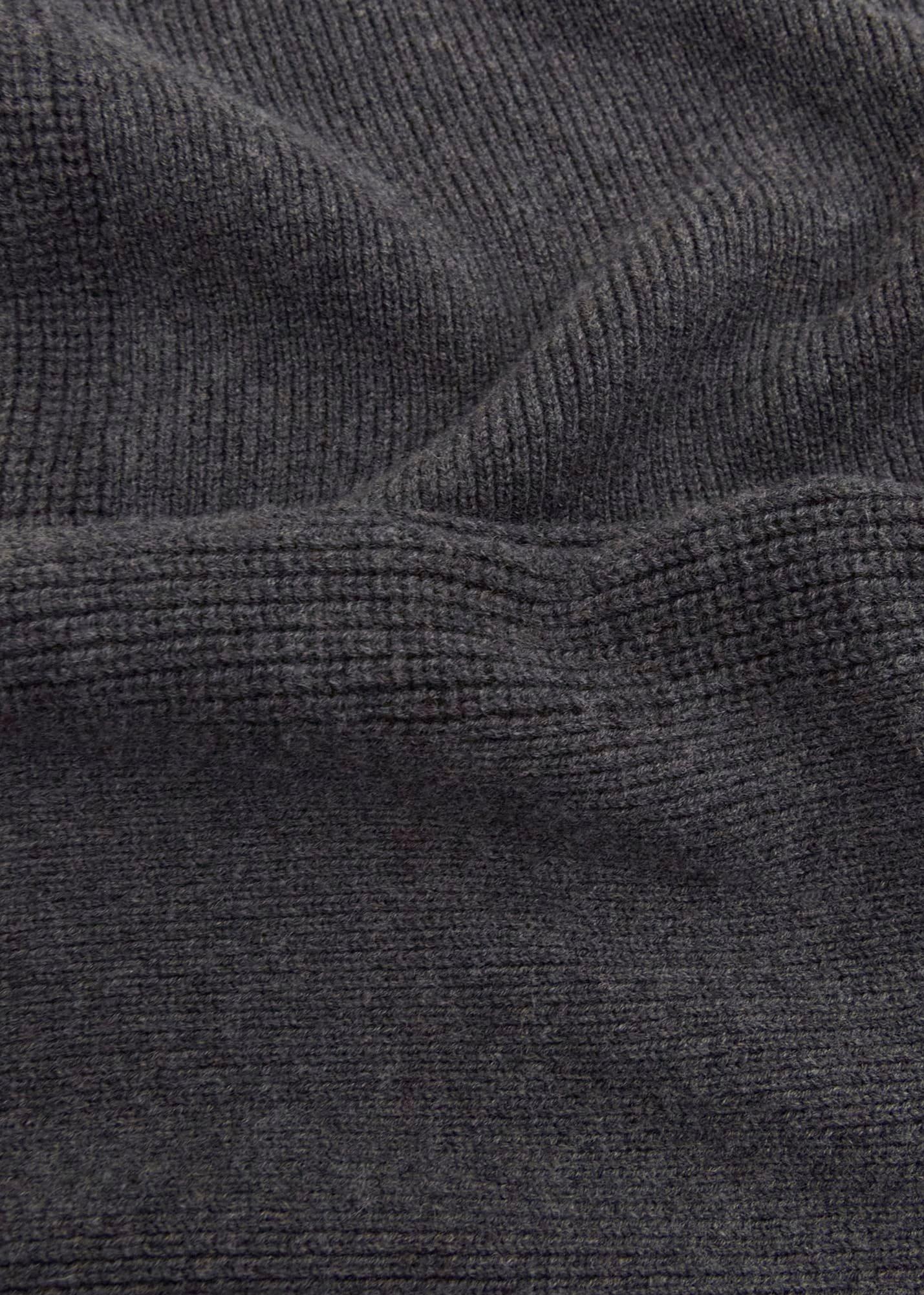 Gaskell Co-Ord Wool Cotton Skirt, Dark Grey Marl, hi-res