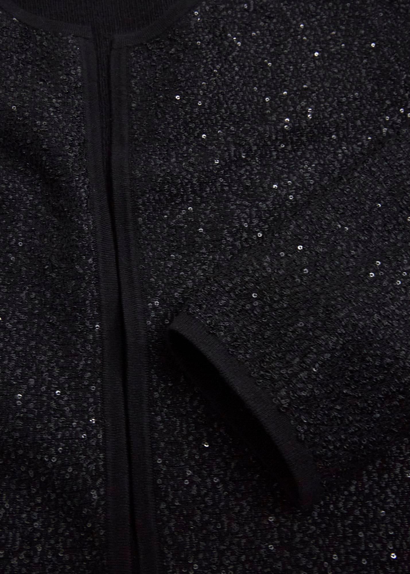 Elin Sequin Cardigan, Black, hi-res