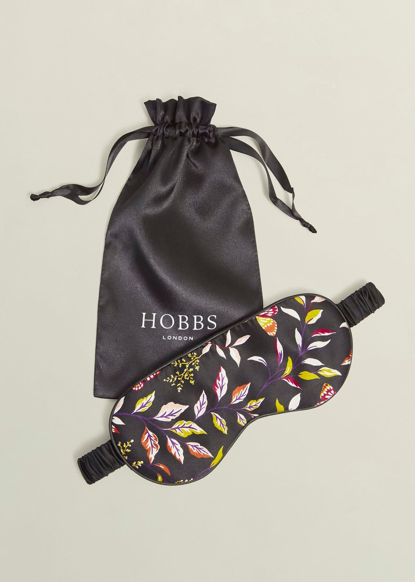 Gabrielle Silk Eye Mask, Navy Multi, hi-res