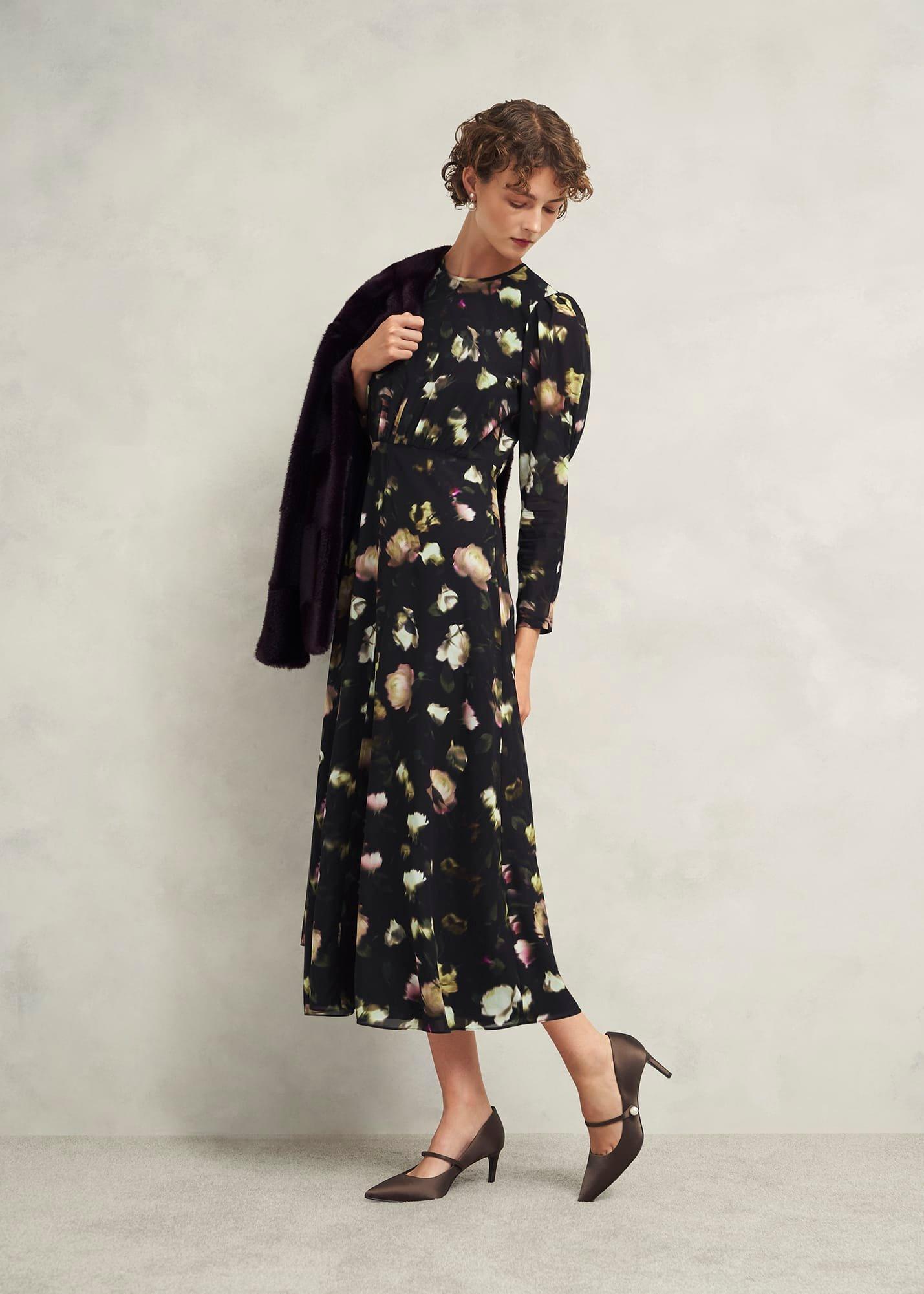 Blake Mary Jane Satin Courts, Deep Brown, hi-res