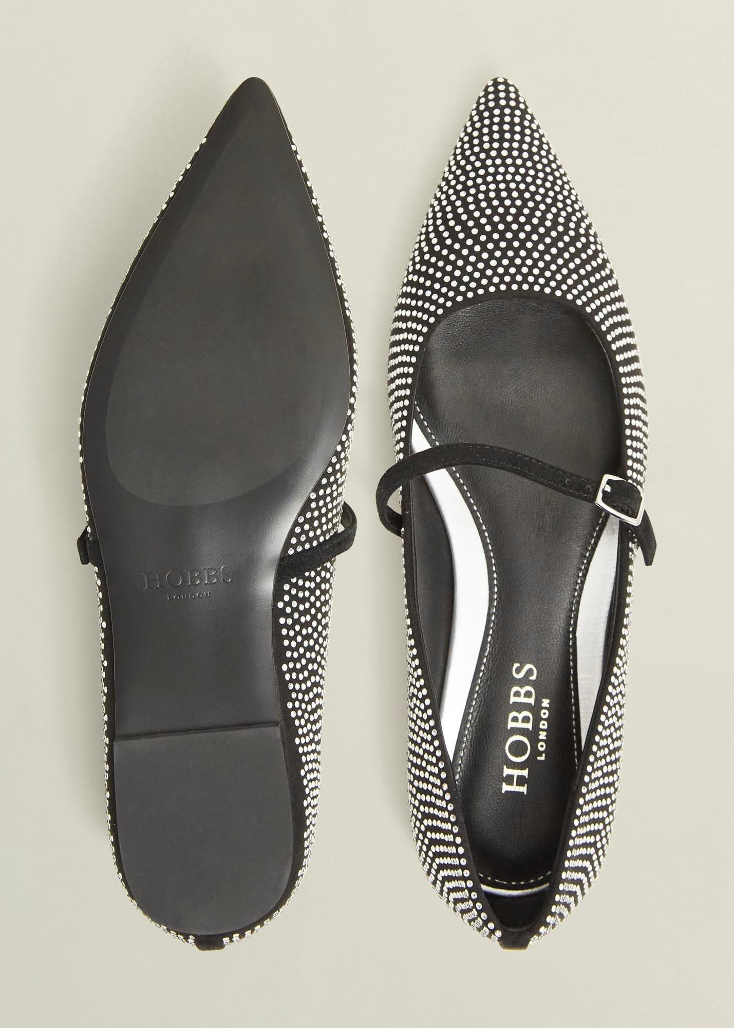 Sabina Jewelled Mary Janes, Silver, hi-res