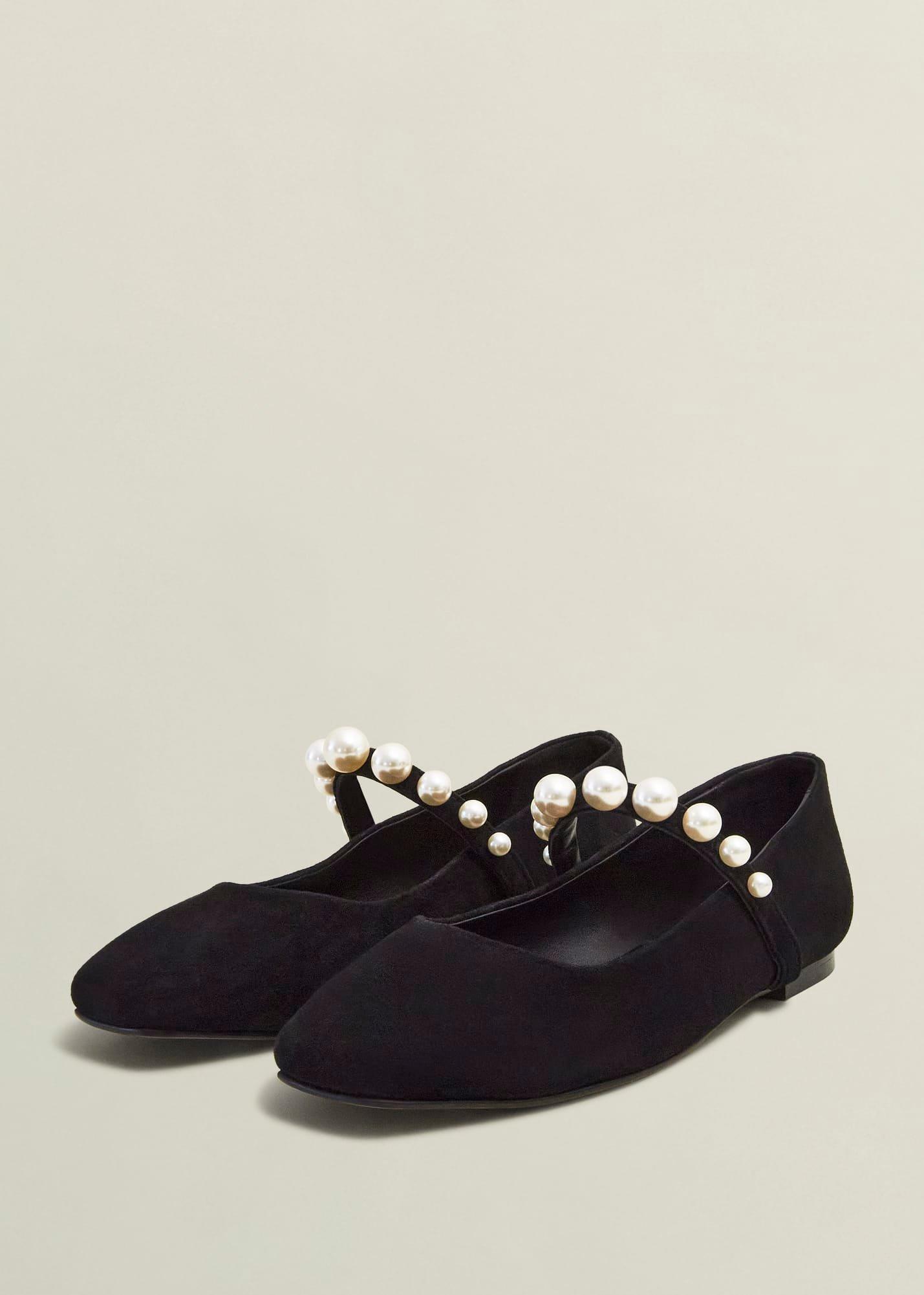 Chrissy Pearl Mary Janes, Black Pearl, hi-res