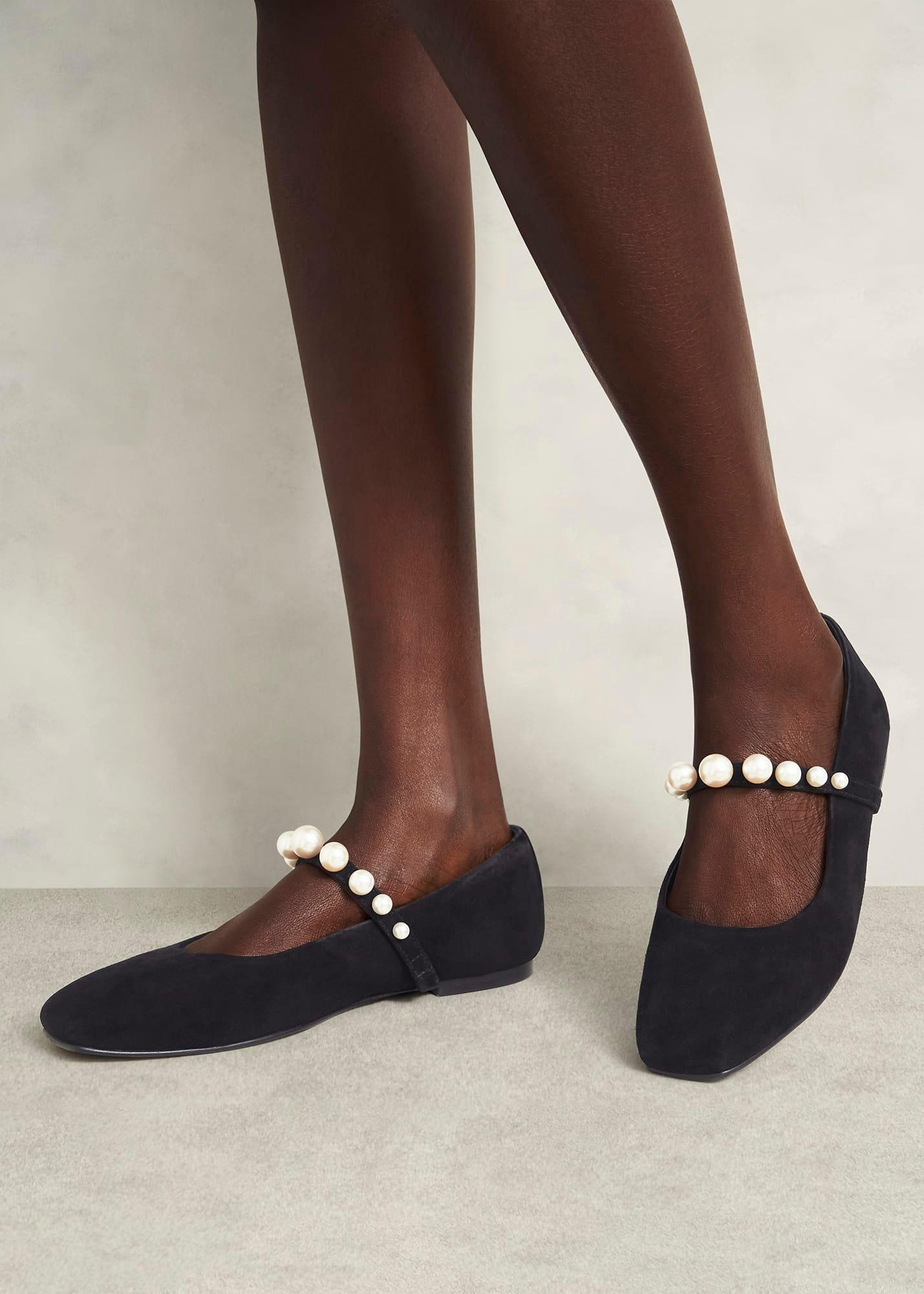 Chrissy Pearl Mary Janes, Black Pearl, hi-res