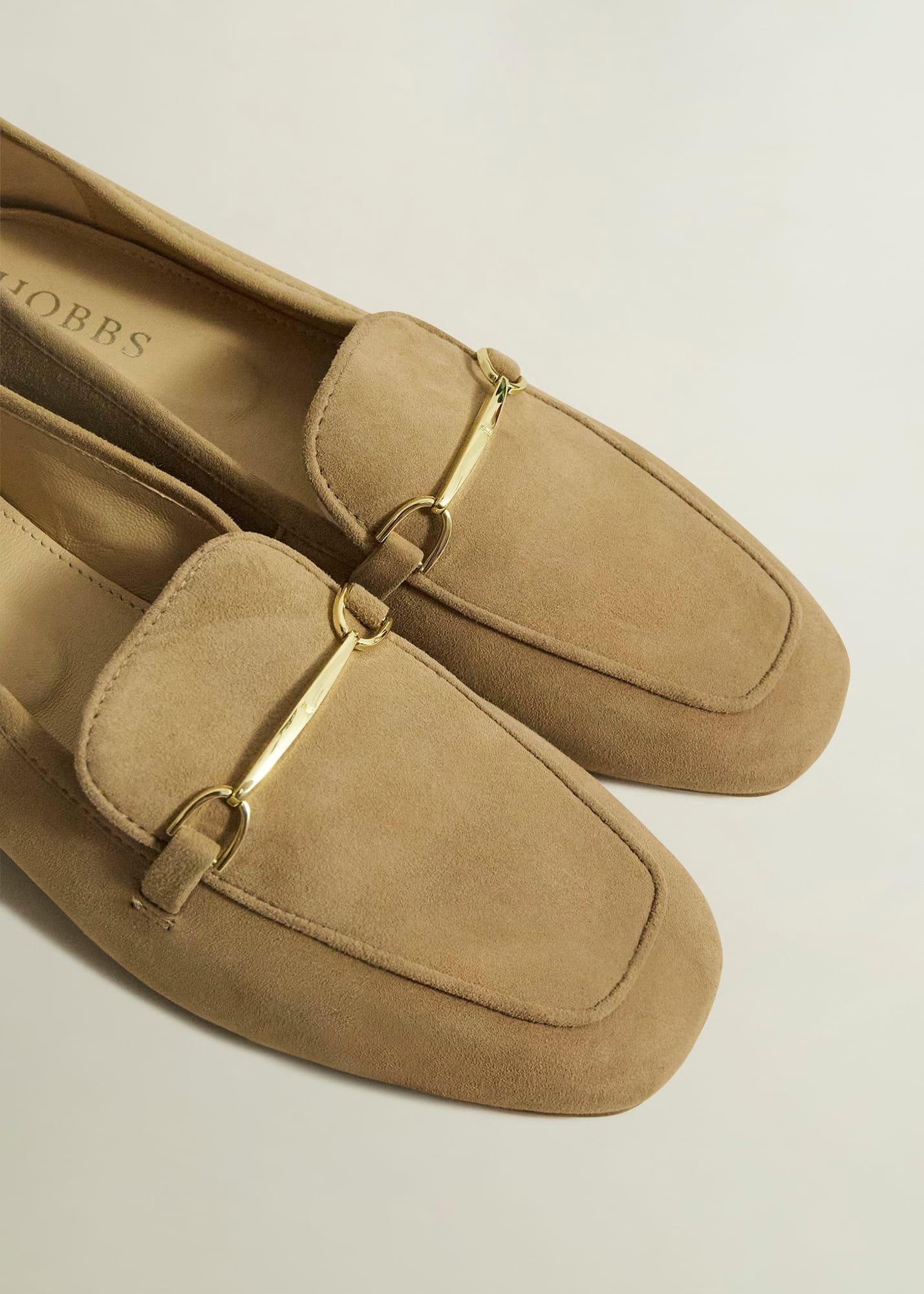 Raegan Suede Loafers, Camel, hi-res