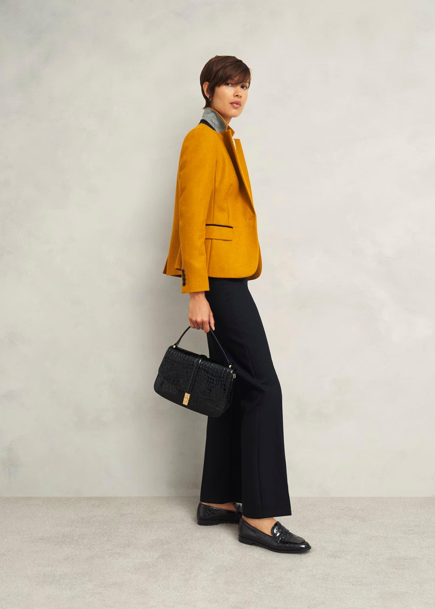 Lillian Leather Loafers, Black, hi-res