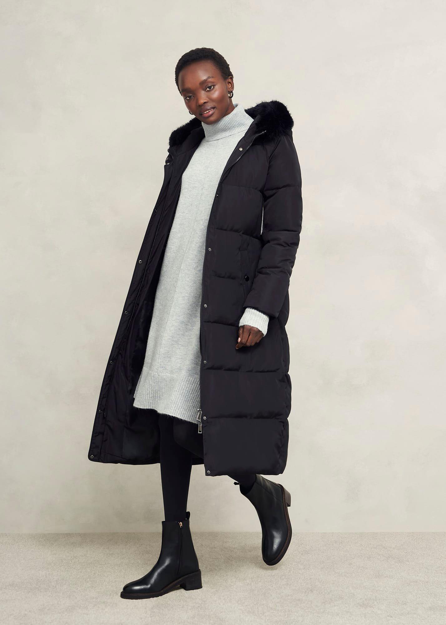 Sienna Block Heel Boots, Black, hi-res