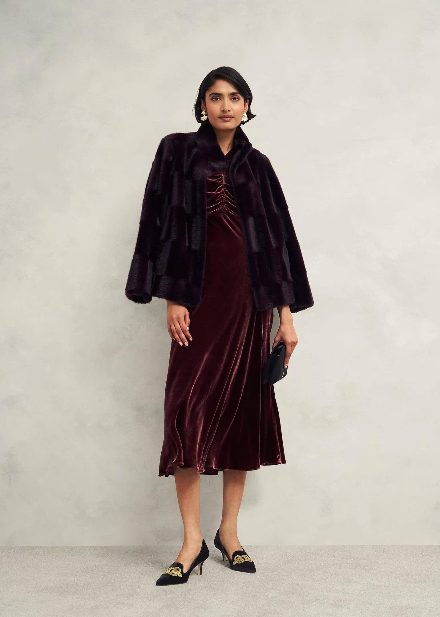 Keston Embellished Velvet Courts, Black, hi-res