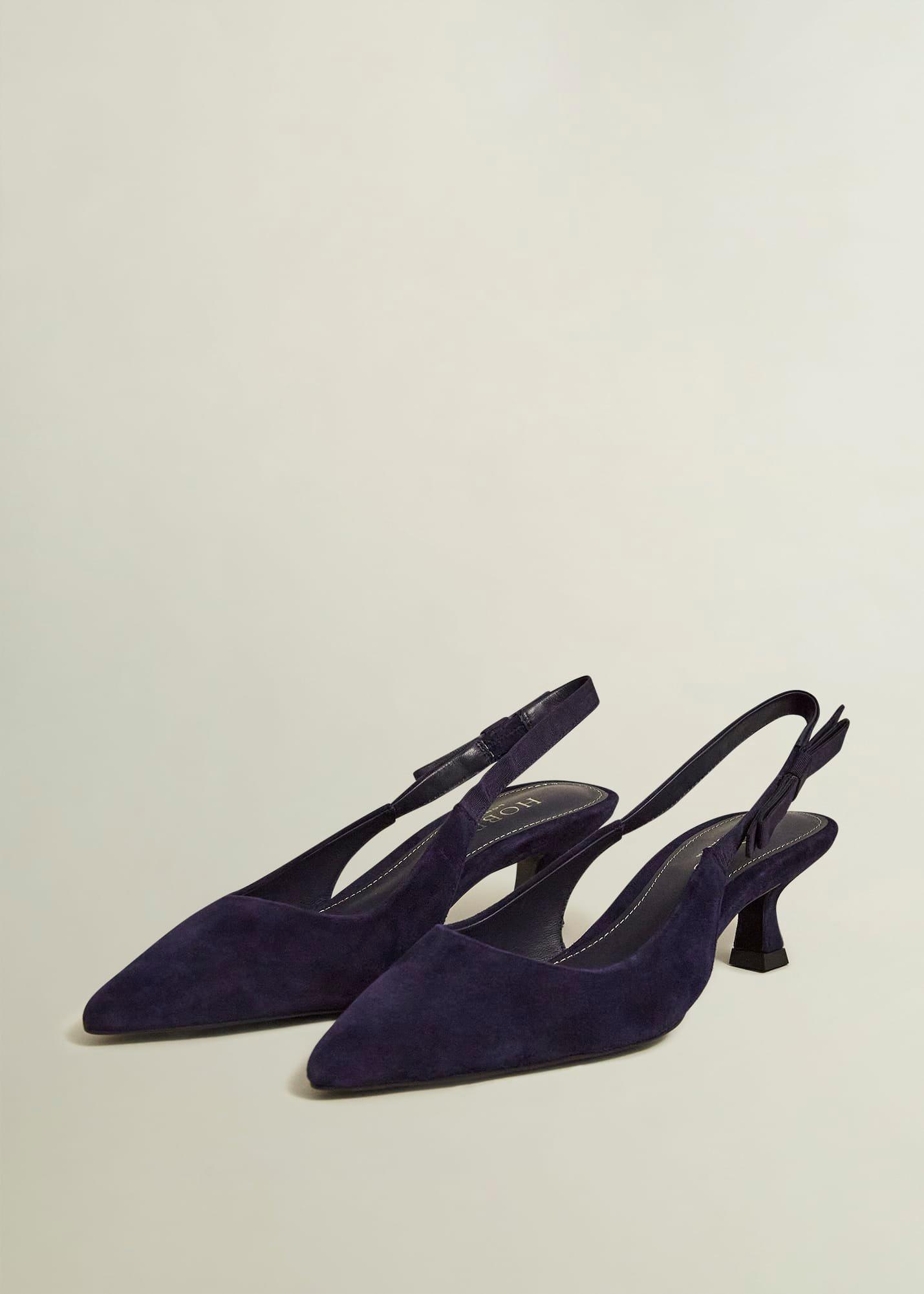 Safia Suede Slingbacks, Midnight, hi-res