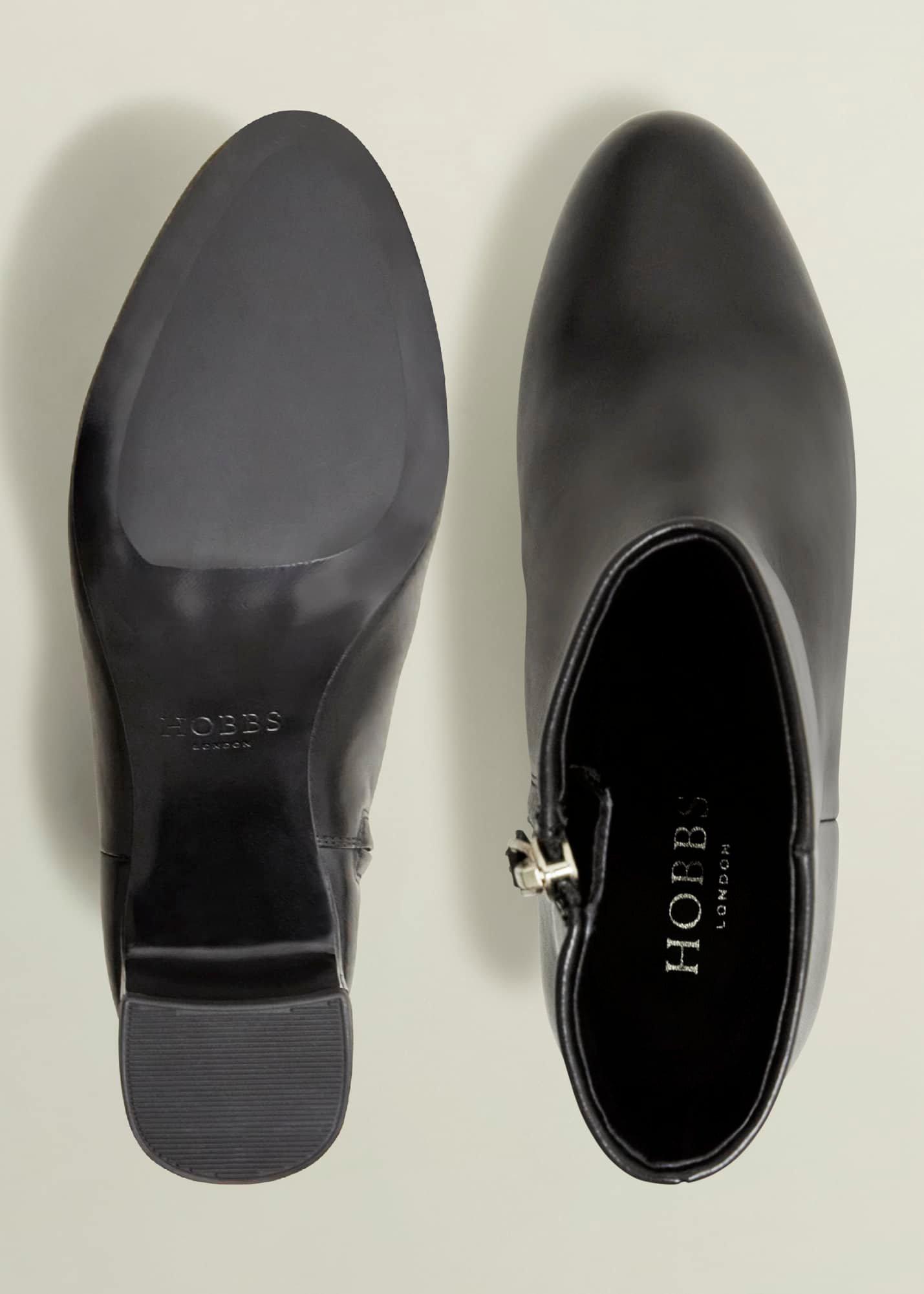 Rochelle Leather Ankle Boots, Black, hi-res