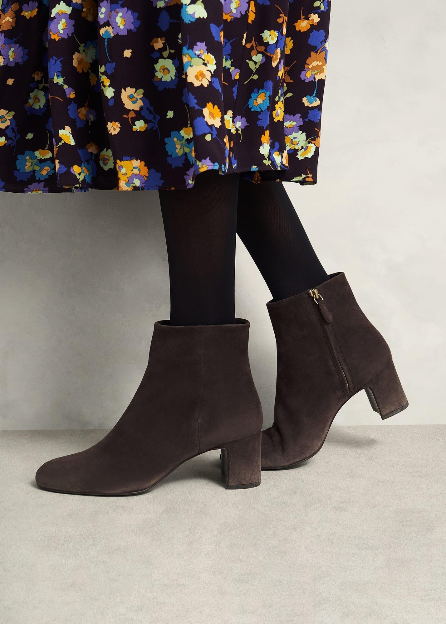 Rochelle Ankle Boots, Chocolate Brown, hi-res