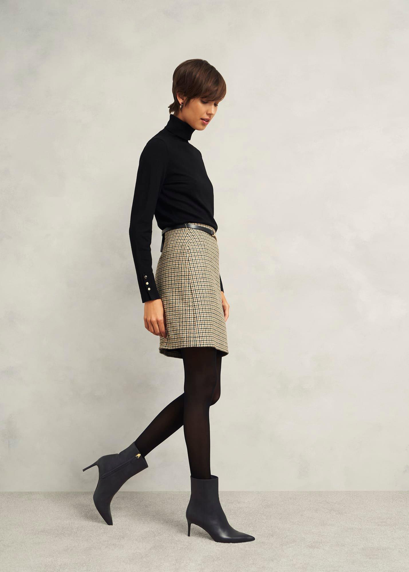 Aria Leather Ankle Boots, Black, hi-res